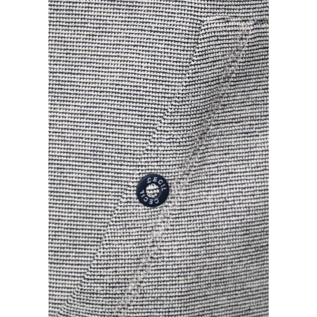 Cecil Kapuzensweatjacke »Stripe Dessin Jacket«, mit Kordeln