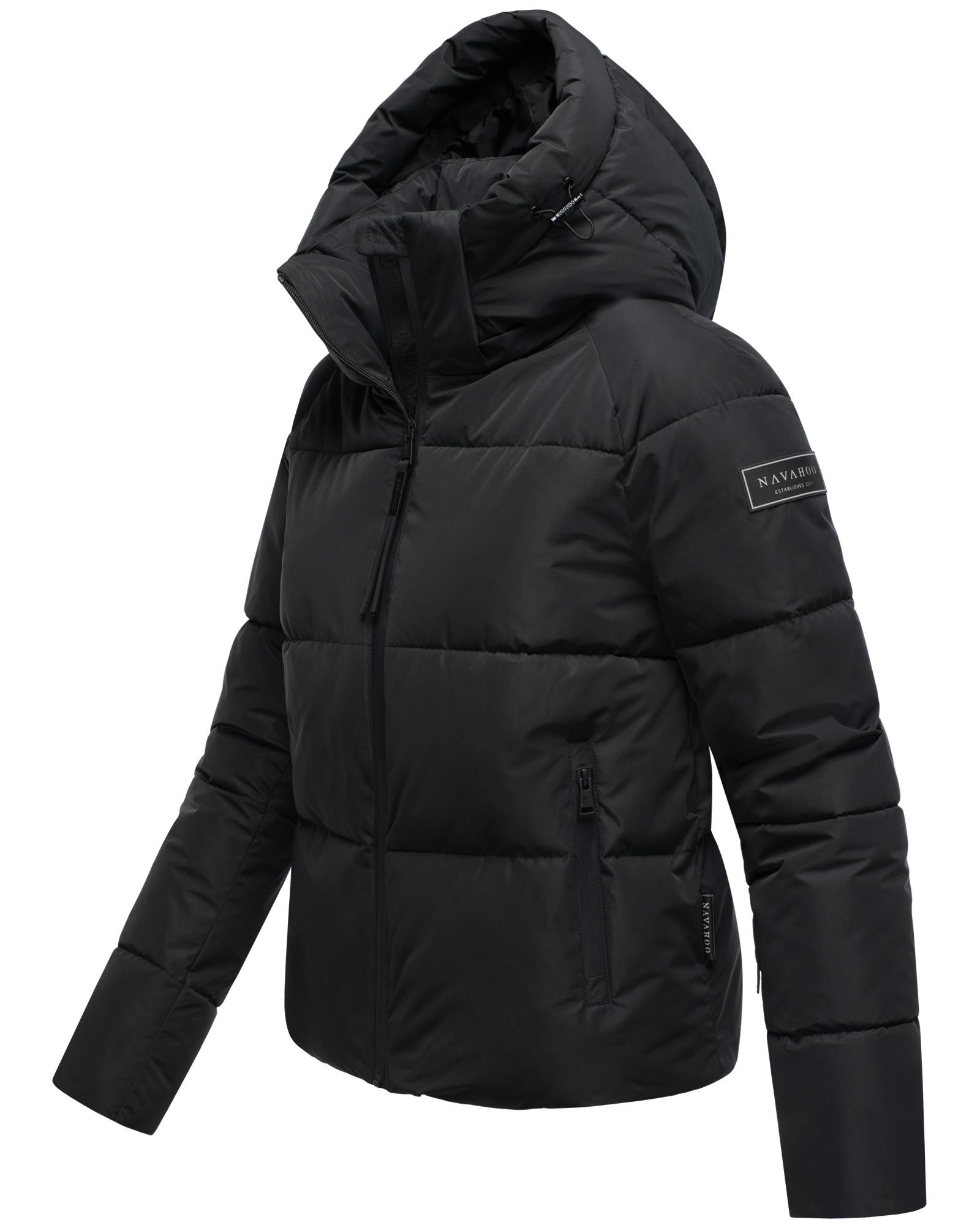 Navahoo Steppjacke »Frostherz XIV«, mit Kapuze, Kurze gesteppte Damen Winterjacke mit abnehmbarer Kapuze
