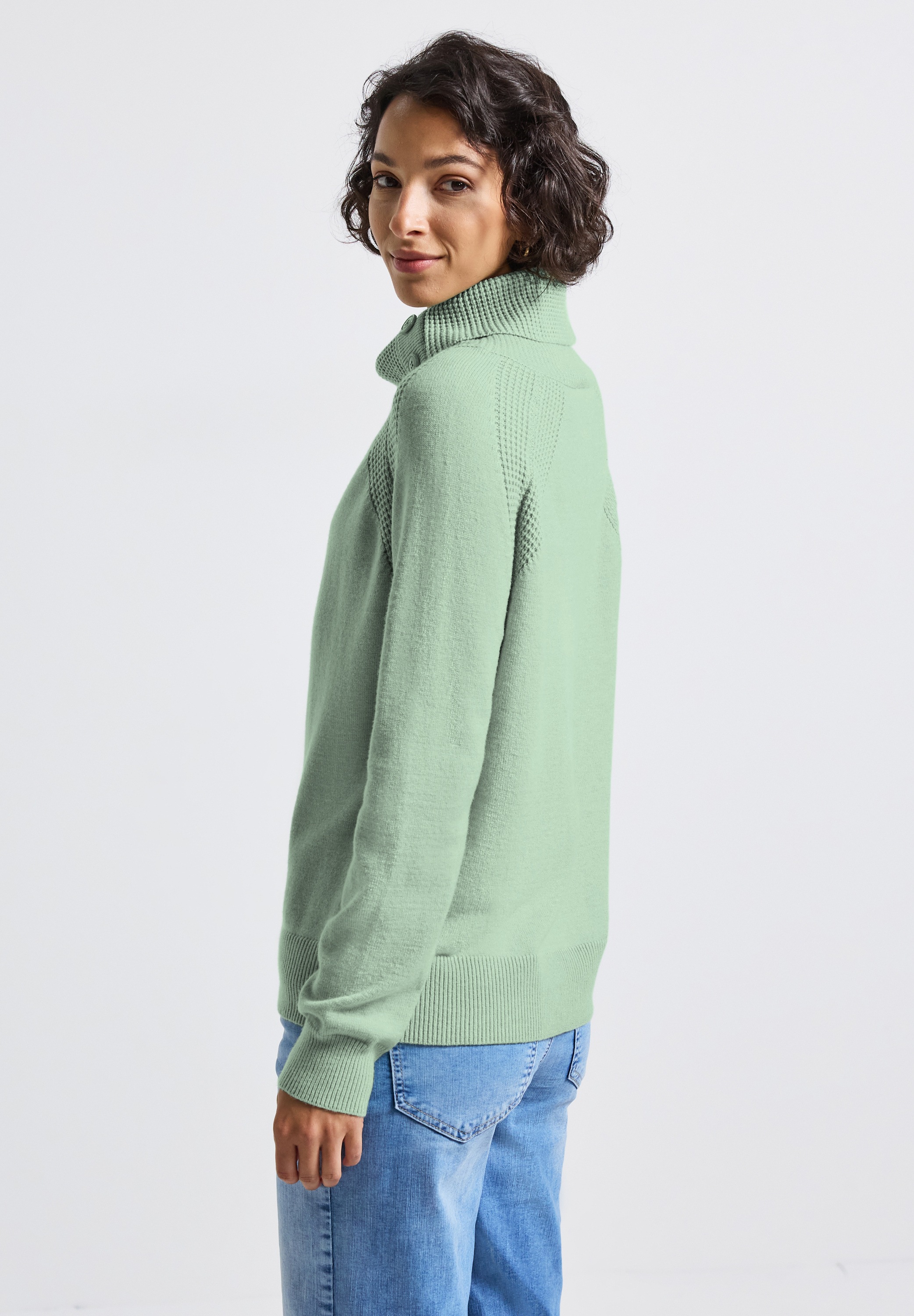 STREET ONE Rollkragenpullover, mit Stehkragen günstig online kaufen