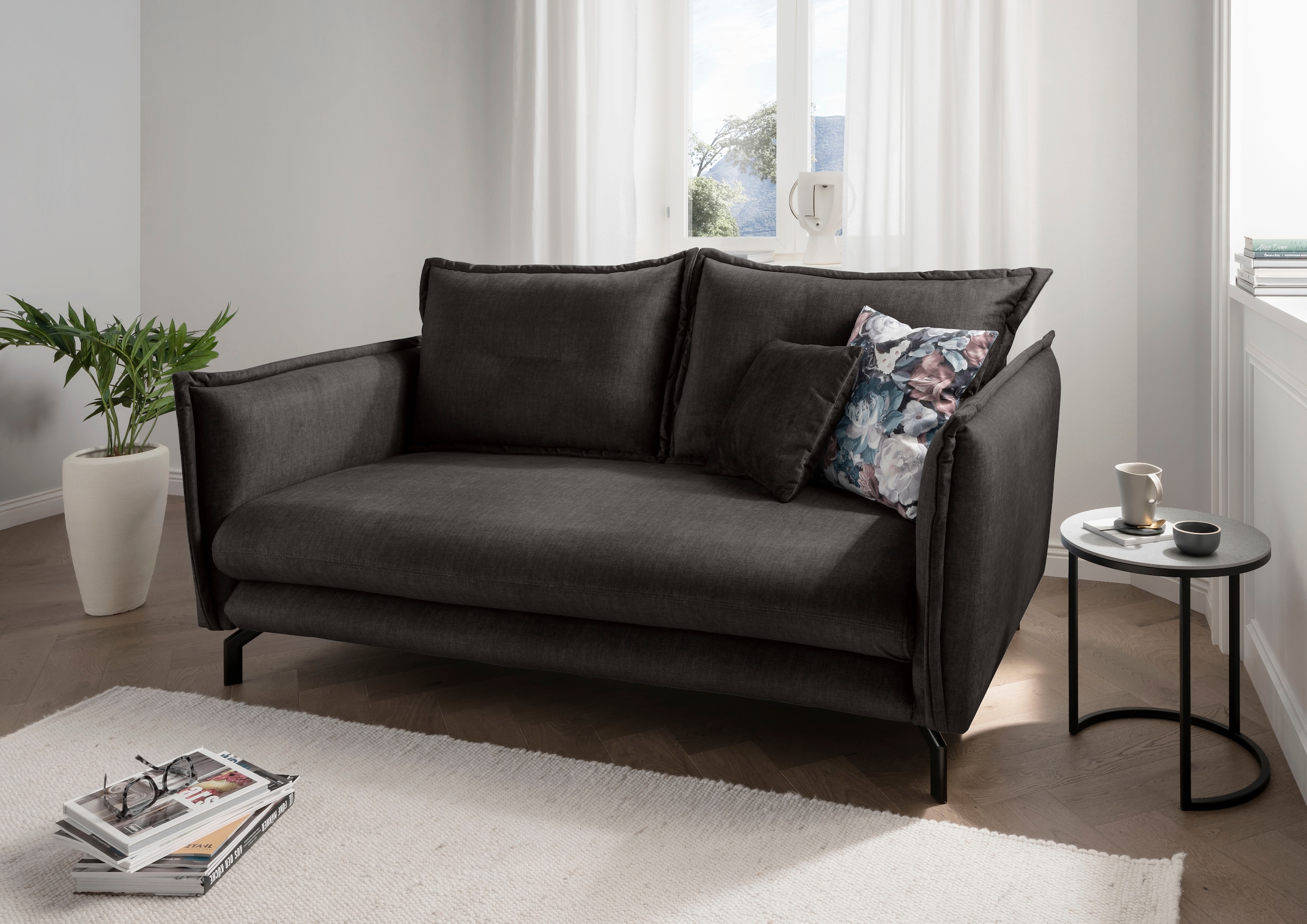 Home affaire 3-Sitzer "LAVA Breite 198 cm, modern und elegant, aktuelle Kis günstig online kaufen