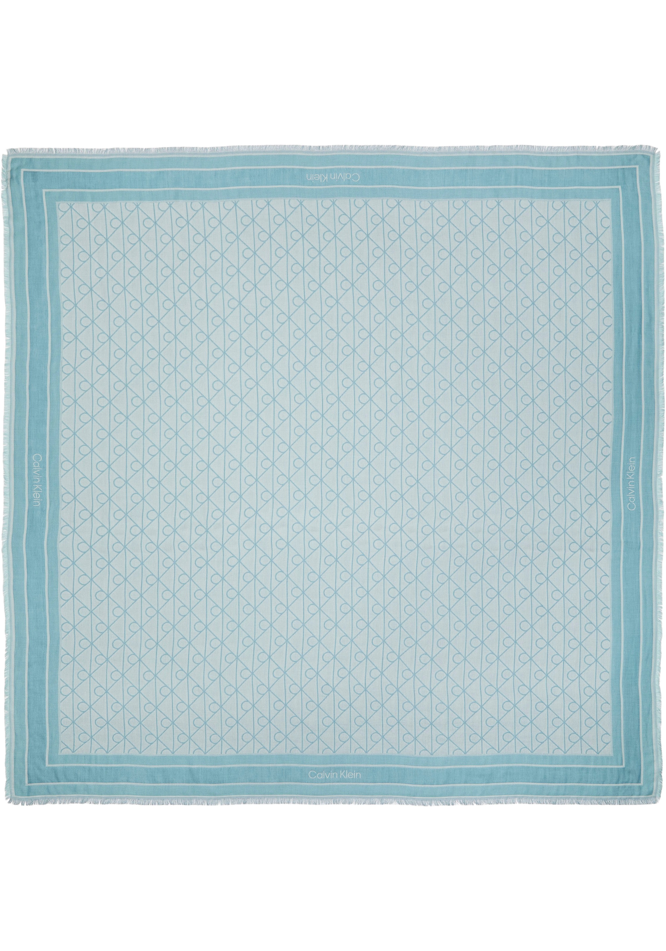 Calvin Klein Modetuch "EMBLEM AOP JACQUARD SQUARE SCARF" Mit Markenlabelmus günstig online kaufen