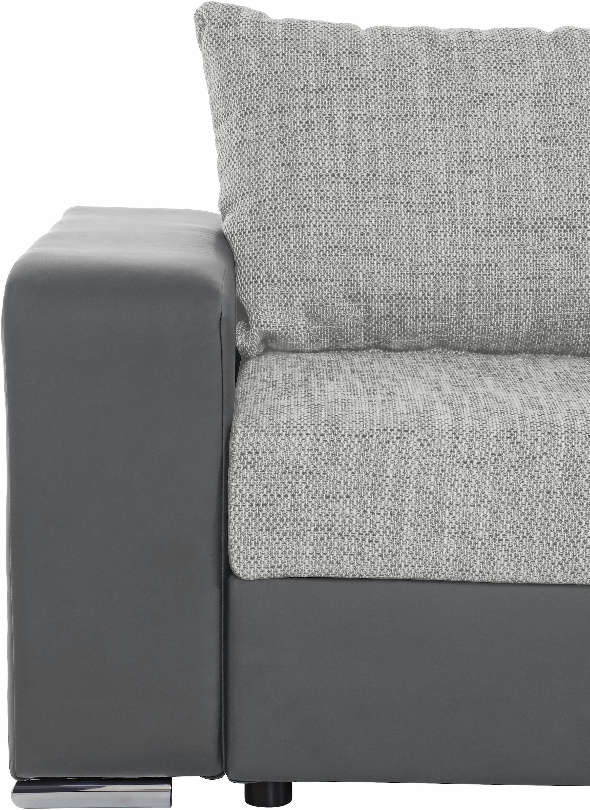 COLLECTION AB Ecksofa »John L-Form«, mit Bettfunktion, wahlweise mit Federkern