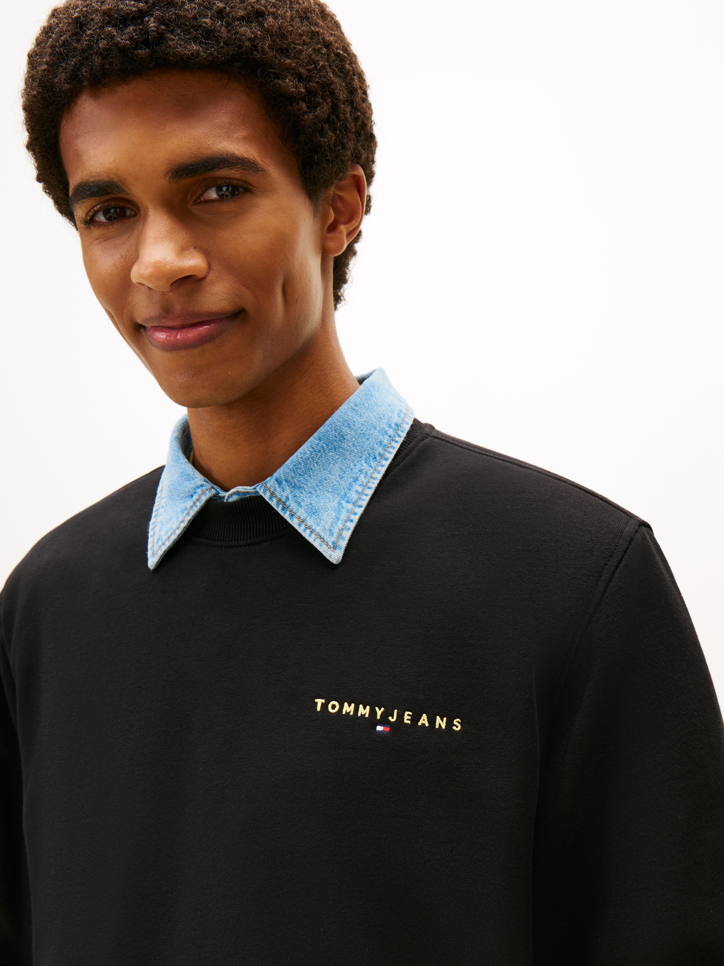 Tommy Jeans Sweatshirt "TJM REG LINEAR CREW EXT", mit Logostickerei günstig online kaufen