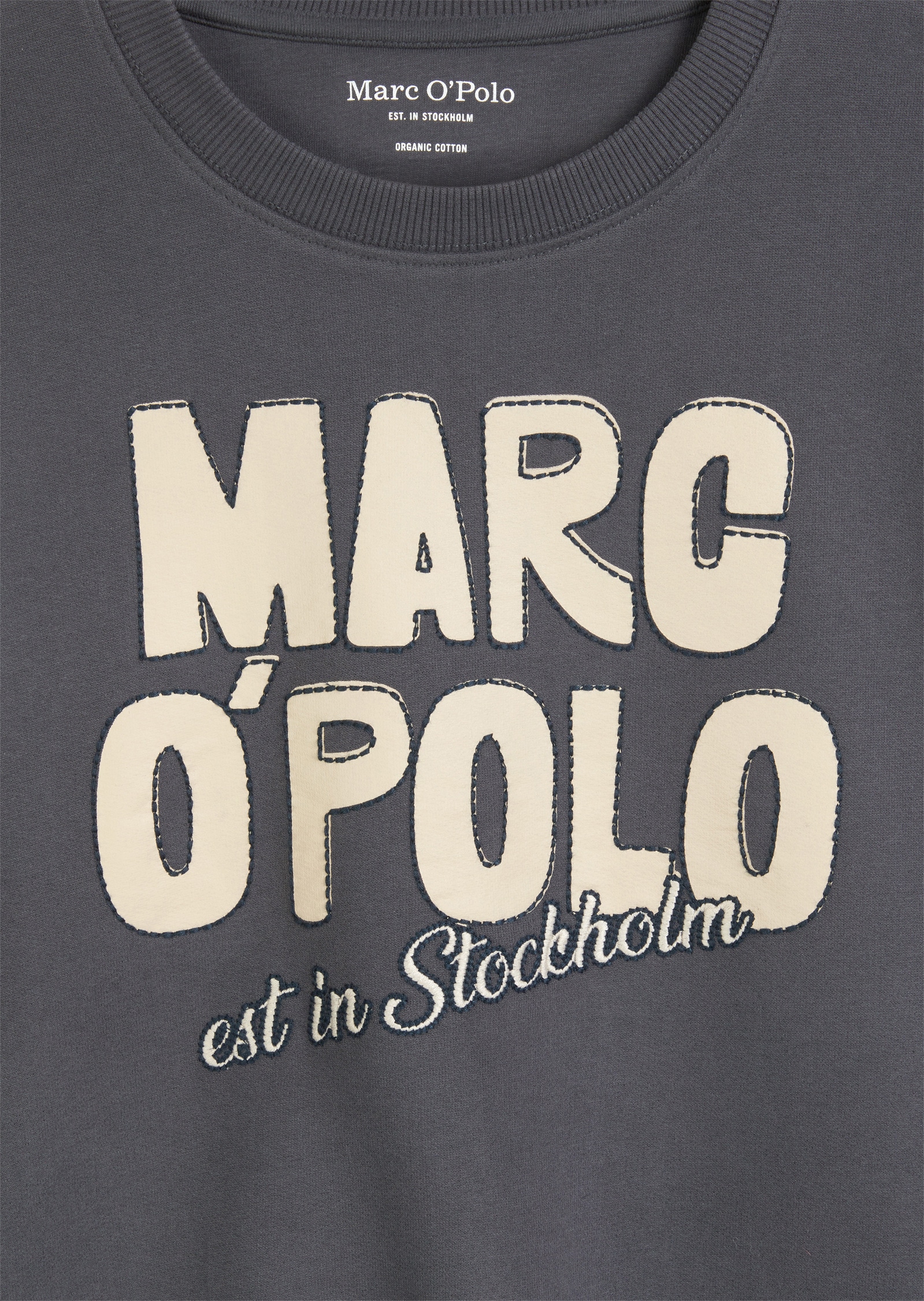 Marc O'Polo Sweatshirt »mit umsticktem Logoprint«