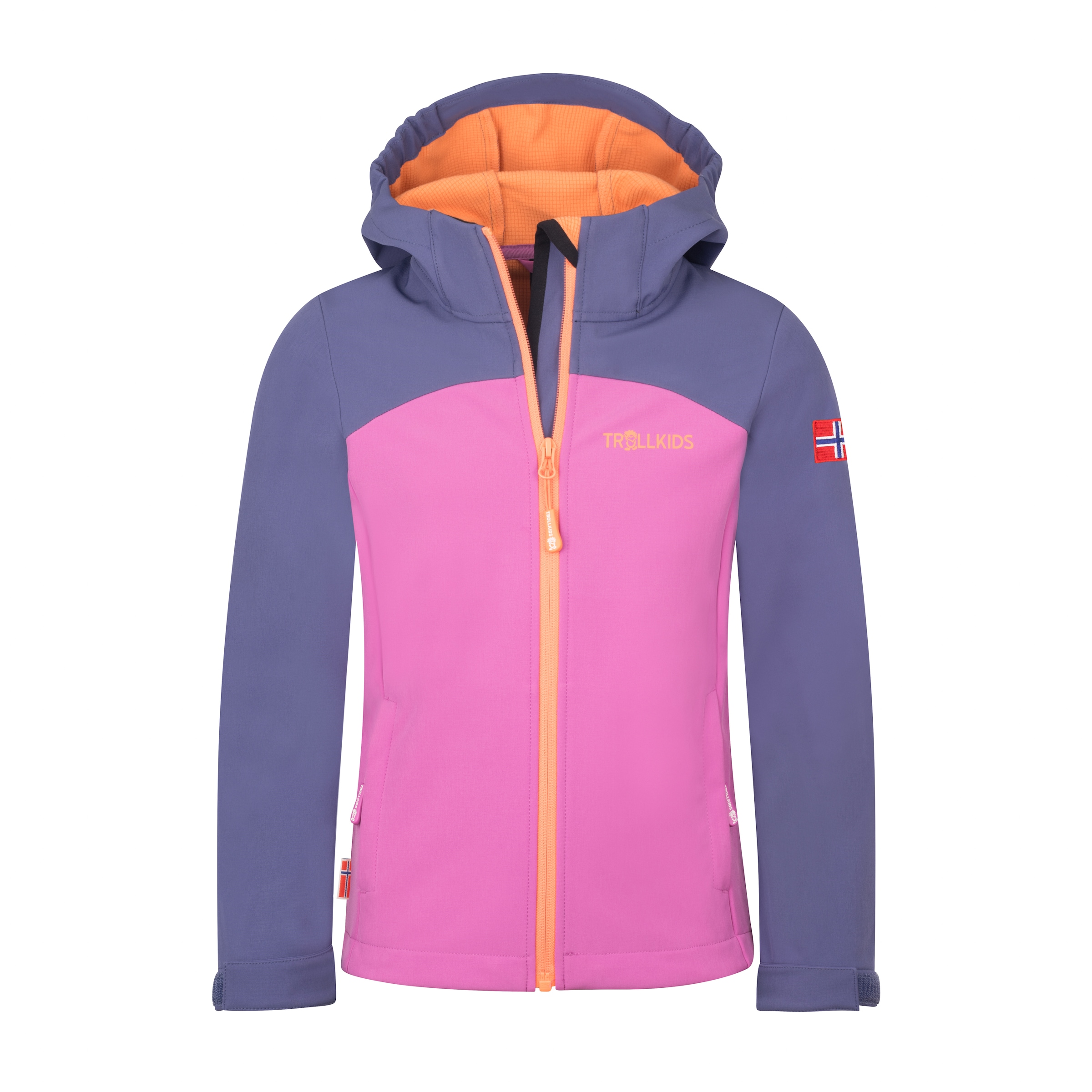 TROLLKIDS Softshelljacke »GIRLS KRISTIANSAND JACKET XT« für Trekking und sportliche Aktivitäten, wasserabweisend
