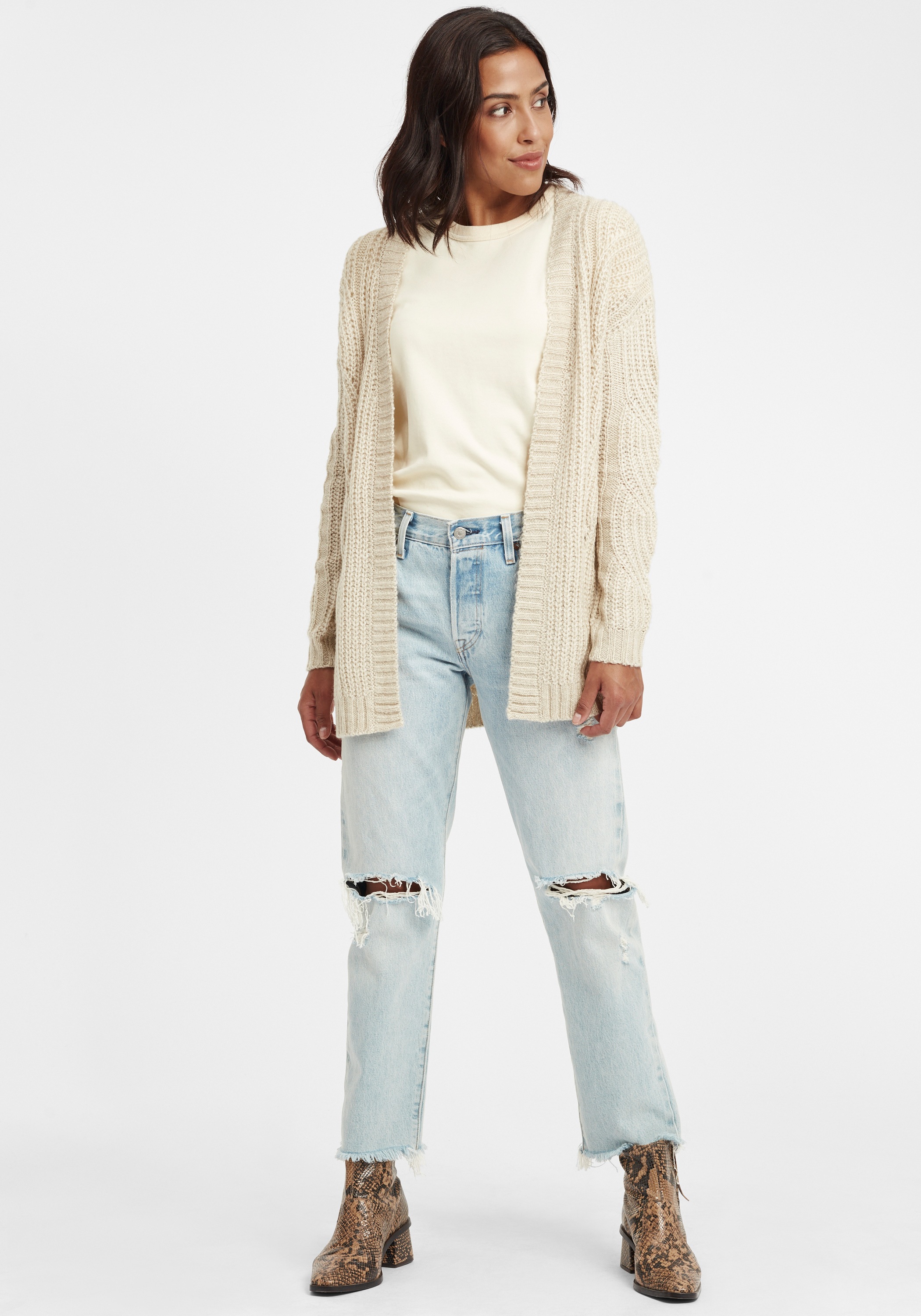 OXMO Strickjacke »Strickjacke OXClea«
