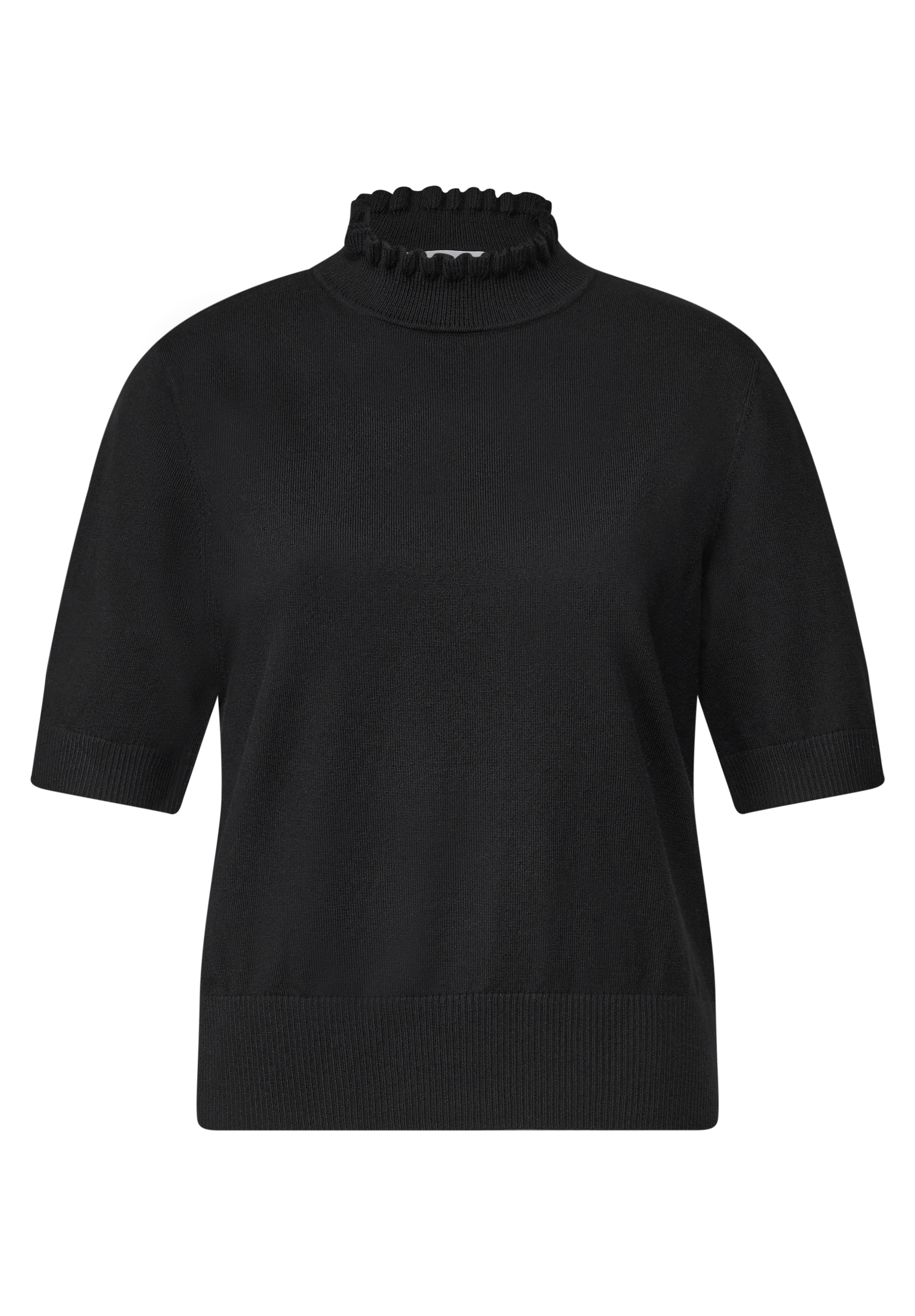 STREET ONE STUDIO Kurzarmpullover im soften Baumwoll-Mix