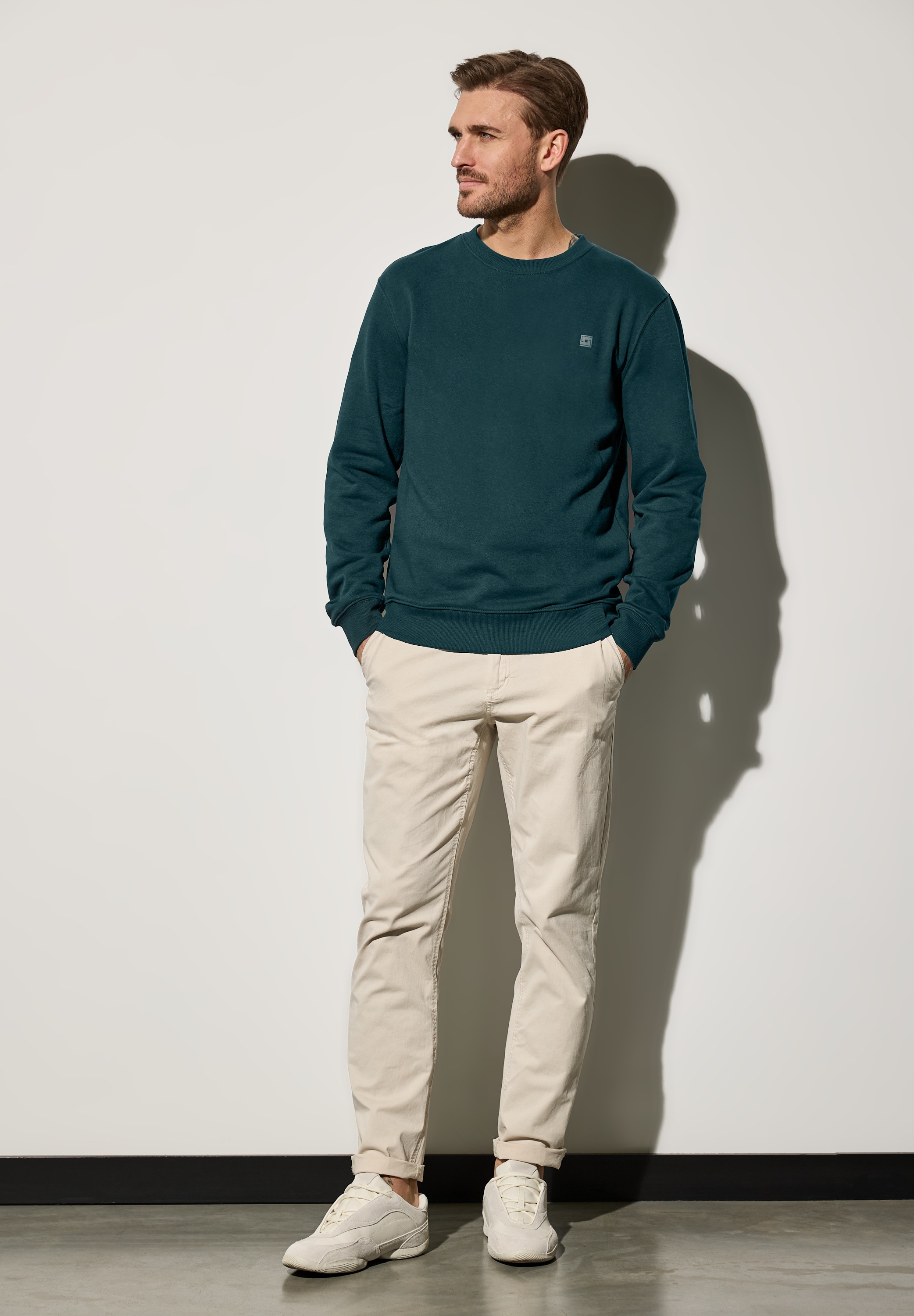 STREET ONE MEN Sweatshirt, im soften Baumwoll-Mix