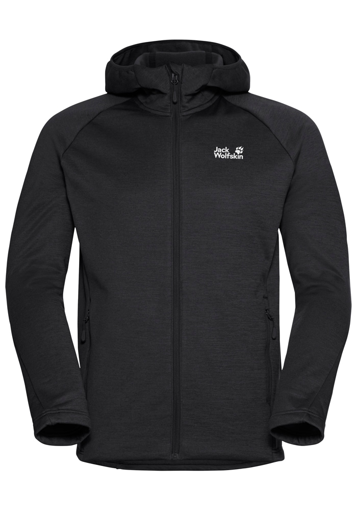 Jack Wolfskin Fleecejacke »PEAK DISTRICT HOODED FZ M«, mit Kapuze