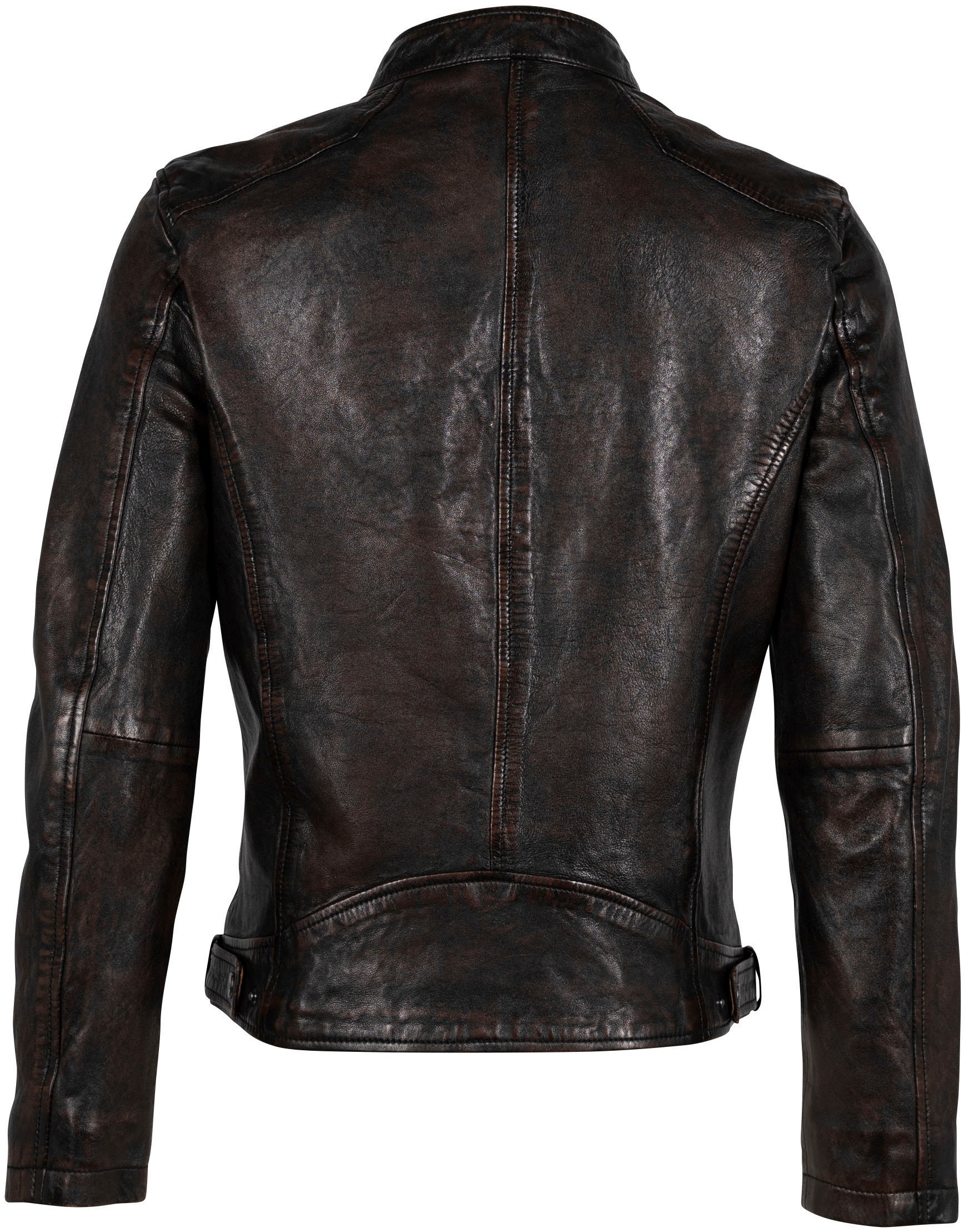 Mauritius Lederjacke "MMAdelmo" mti Reißverschluss, Stehkragen günstig online kaufen