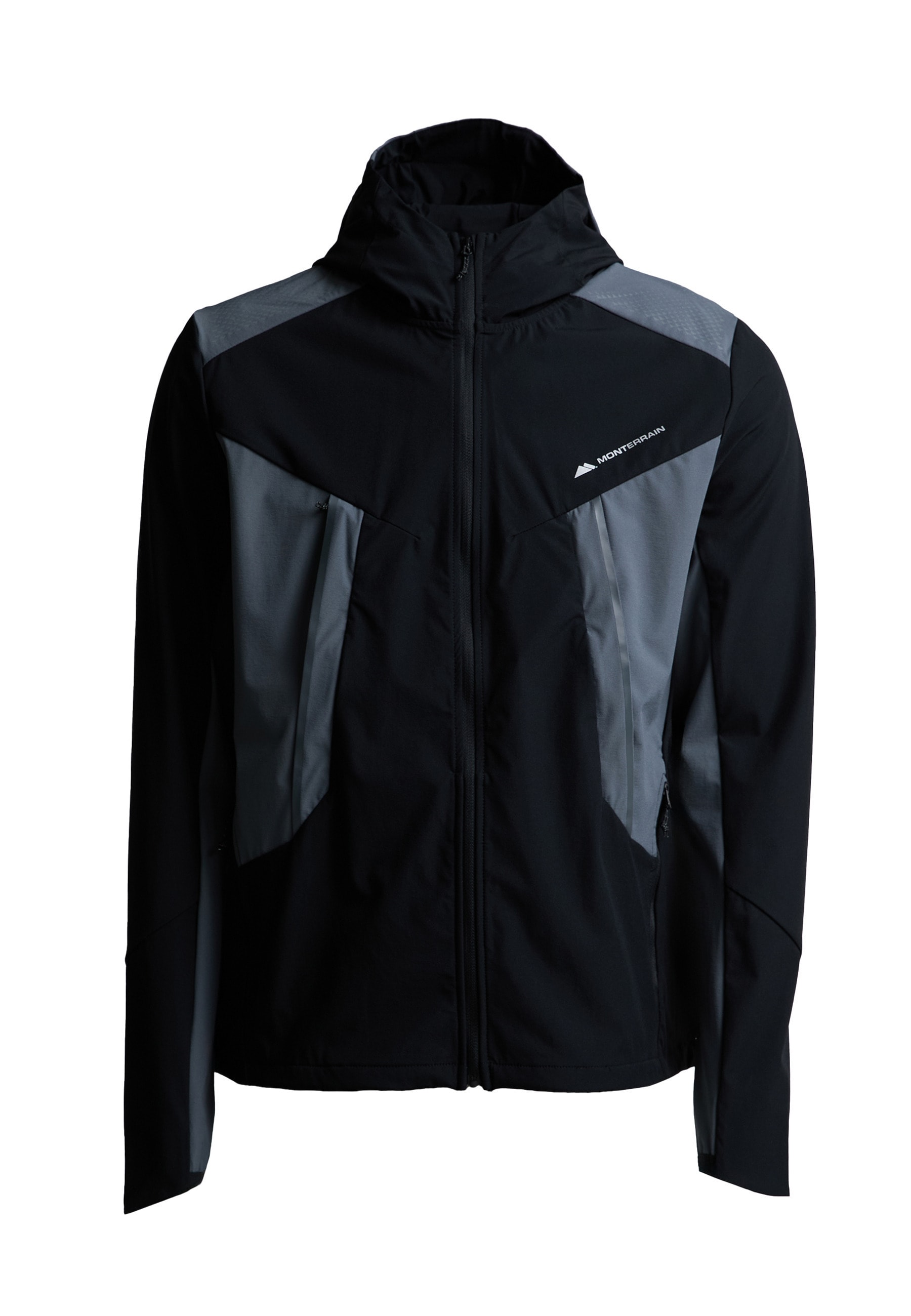 Monterrain Outdoorjacke "Monterrain DYNAMIC 2.0 WOVEN HOODY" 1 Stk. tlg. mit Kapuze