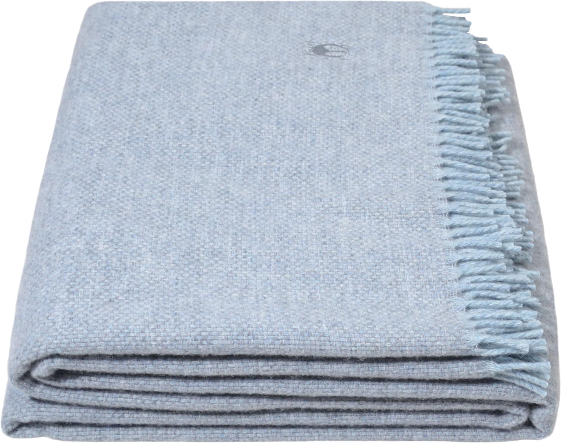 ZOEPPRITZ1828 Wohndecke "Must Relax" klassisches unifarbenes Plaid aus dicker reiner Schurwolle
