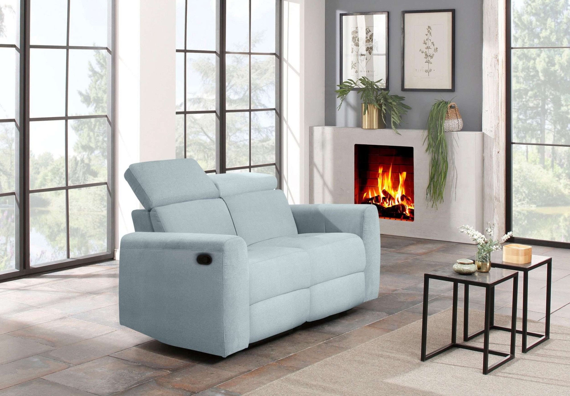 Home affaire 2-Sitzer »Sentrano«, 152 cm, man. o. elektr. Relaxfunktion und USB/Kopfverstellung