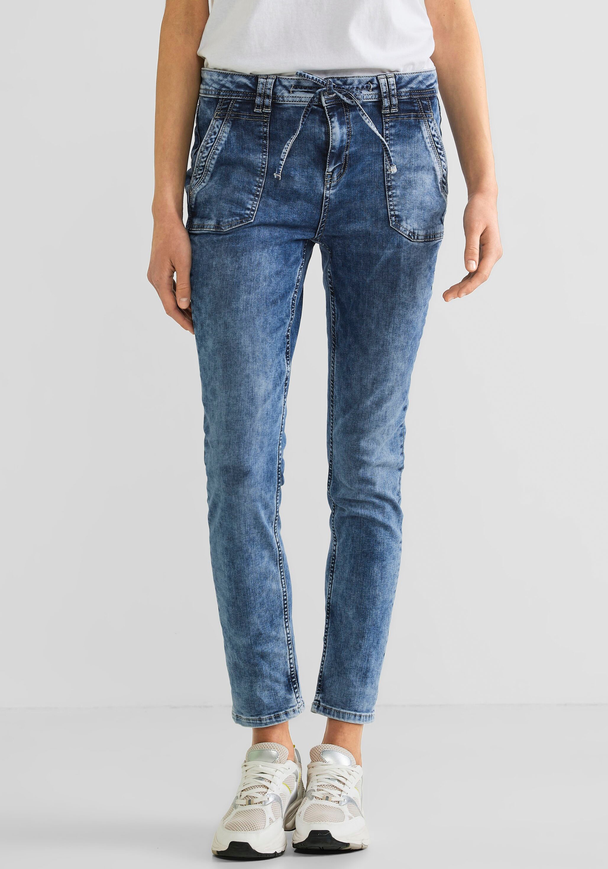 STREET ONE Loose-fit-Jeans »Style Bonny«, mit Tunnelzugband kaufen