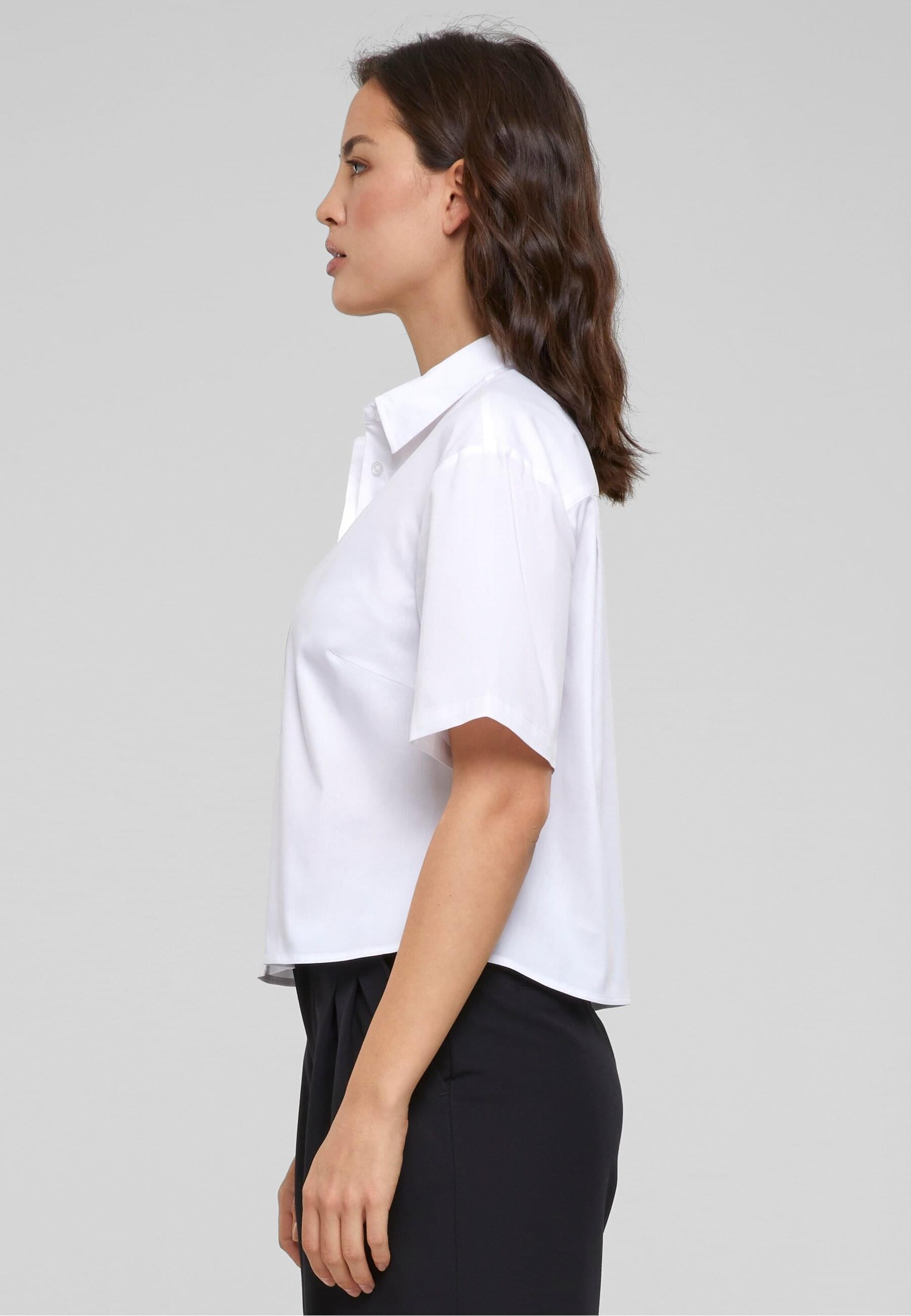 URBAN CLASSICS Langarmhemd »Urban Classics Damen Ladies Oversized Shirt«