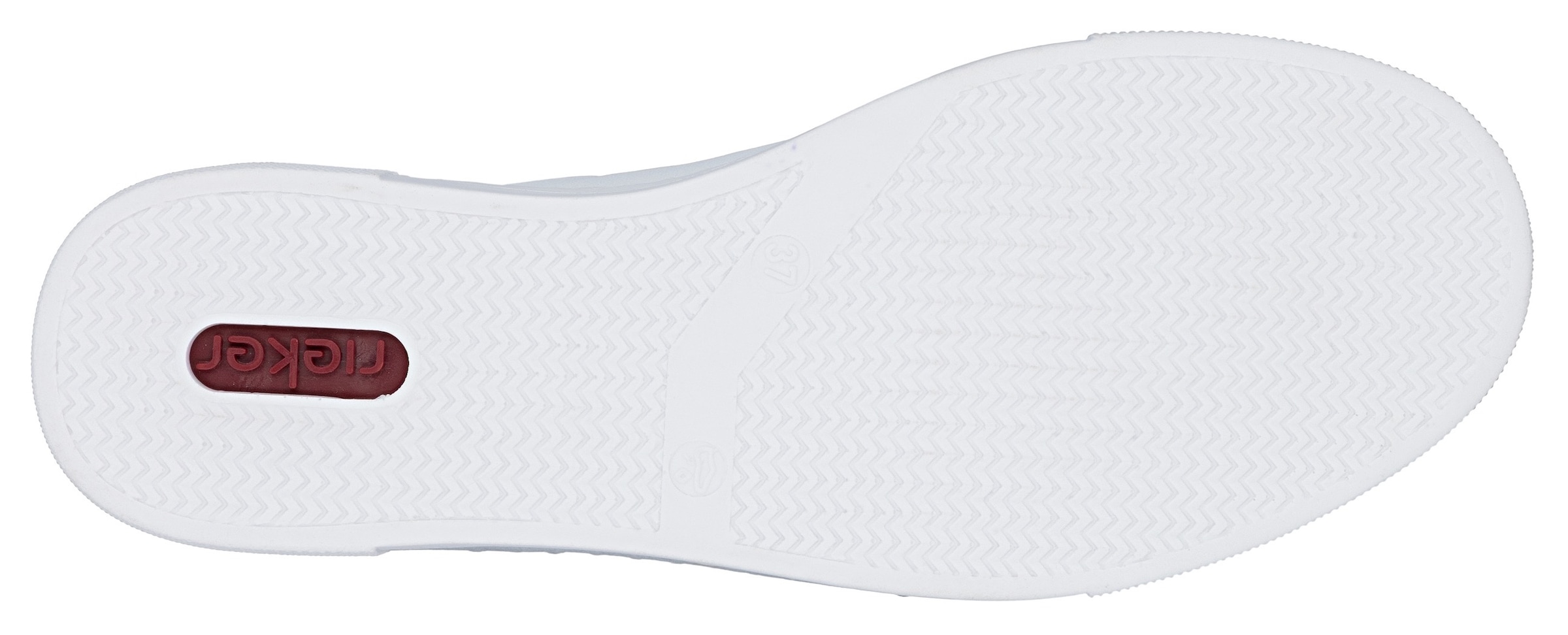 Rieker Plateausneaker  mit Zierreißverschluss seitlich, Freizeitschuh, Halbschuh, Schnürschuh