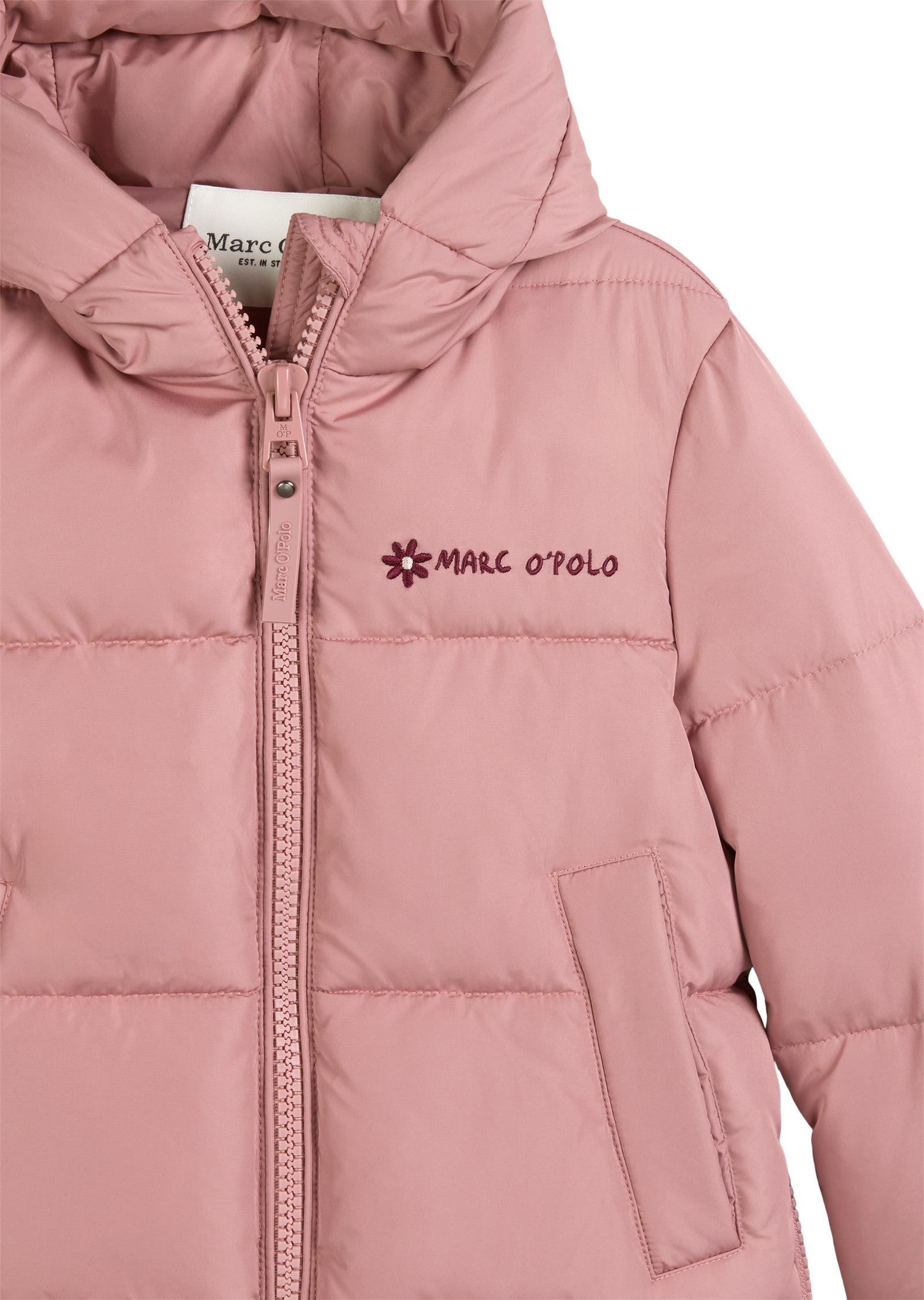 Marc O'Polo Outdoorjacke »mit extra Länge«, mit Kapuze
