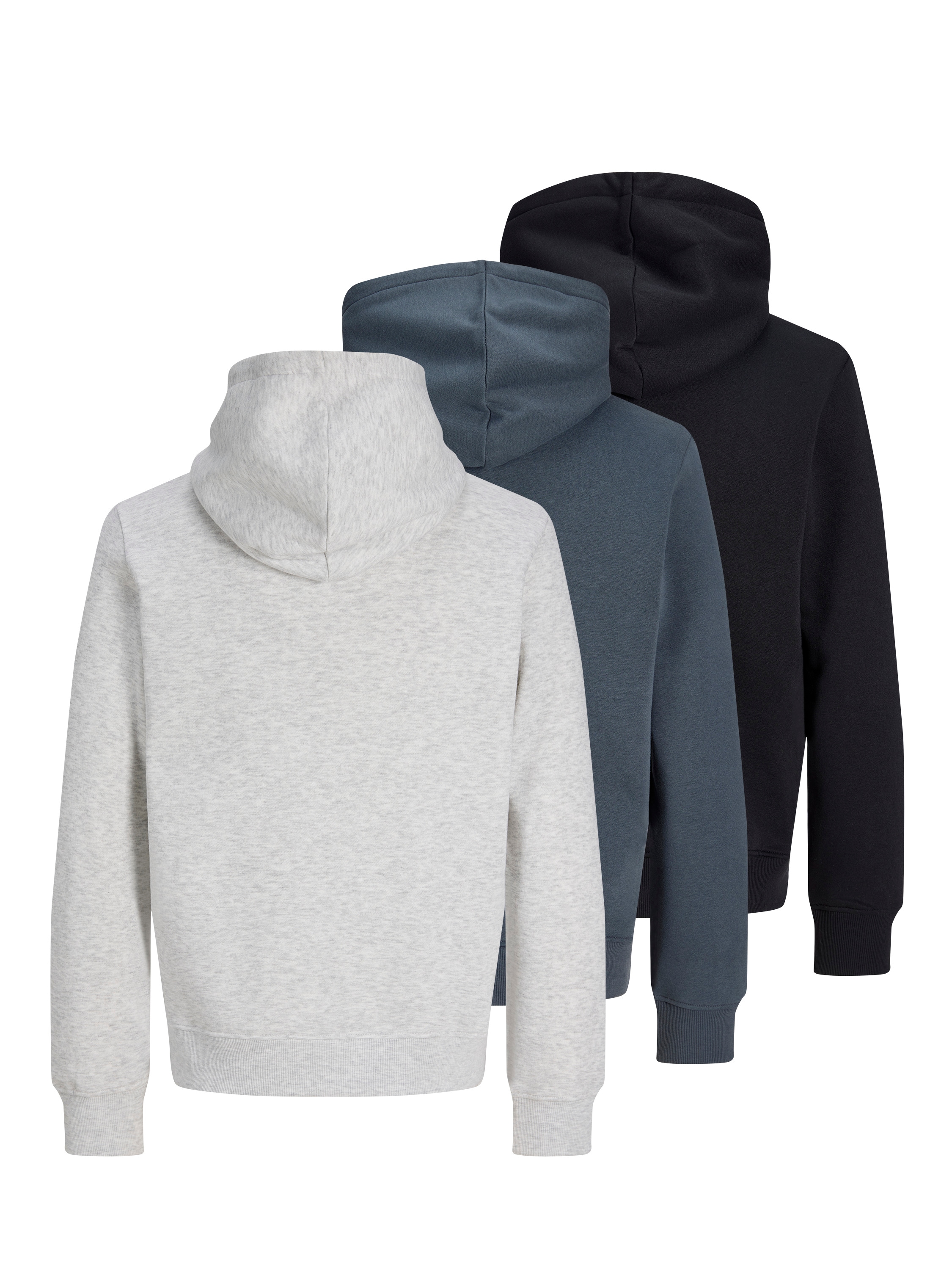Jack & Jones Kapuzensweatshirt »JJMUNK SWEAT HOOD 3PK MP«, 3 Materialmix, regular fit
