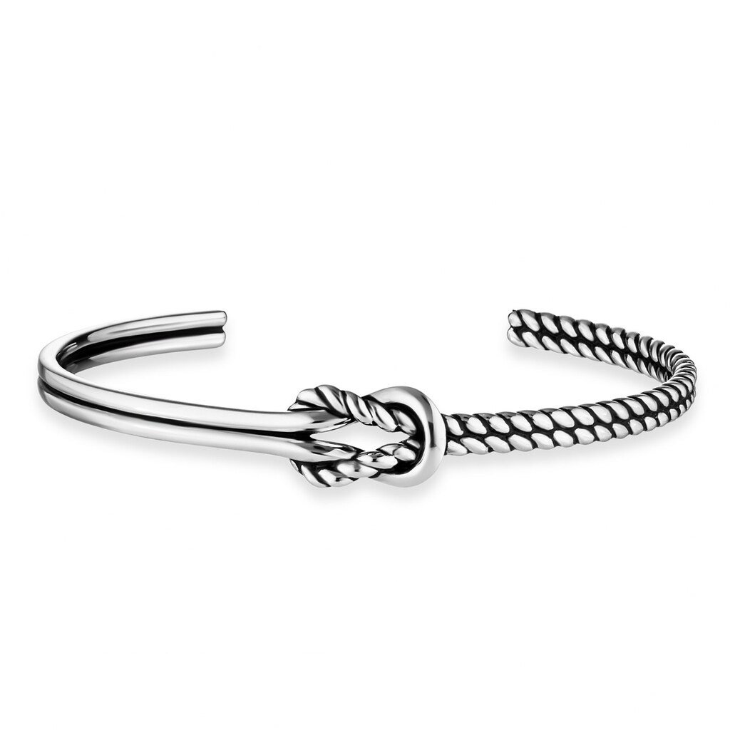 CAÏ Armband »925/- Sterling Silber rhodiniert Knoten«