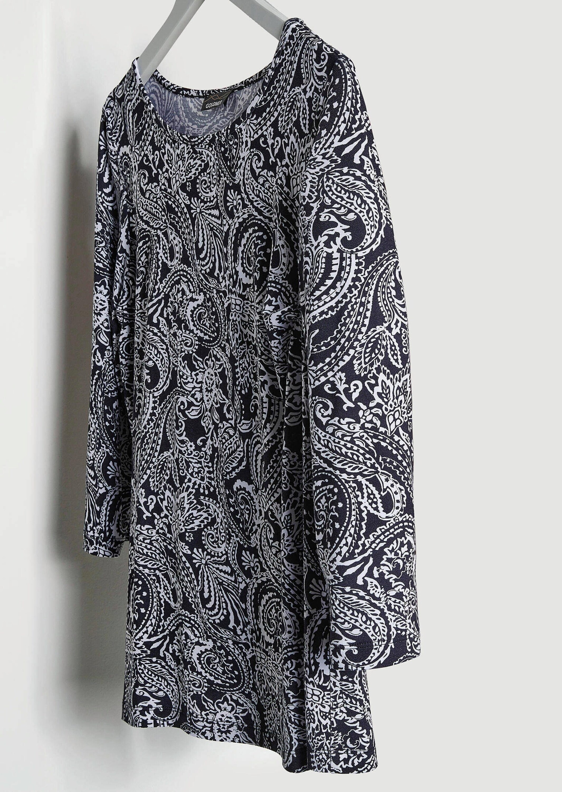 Thumbnail - GOLDNER Print-Shirt "3/4-Arm-Shirt mit Paisleymuster" Allover-Paisleymuster