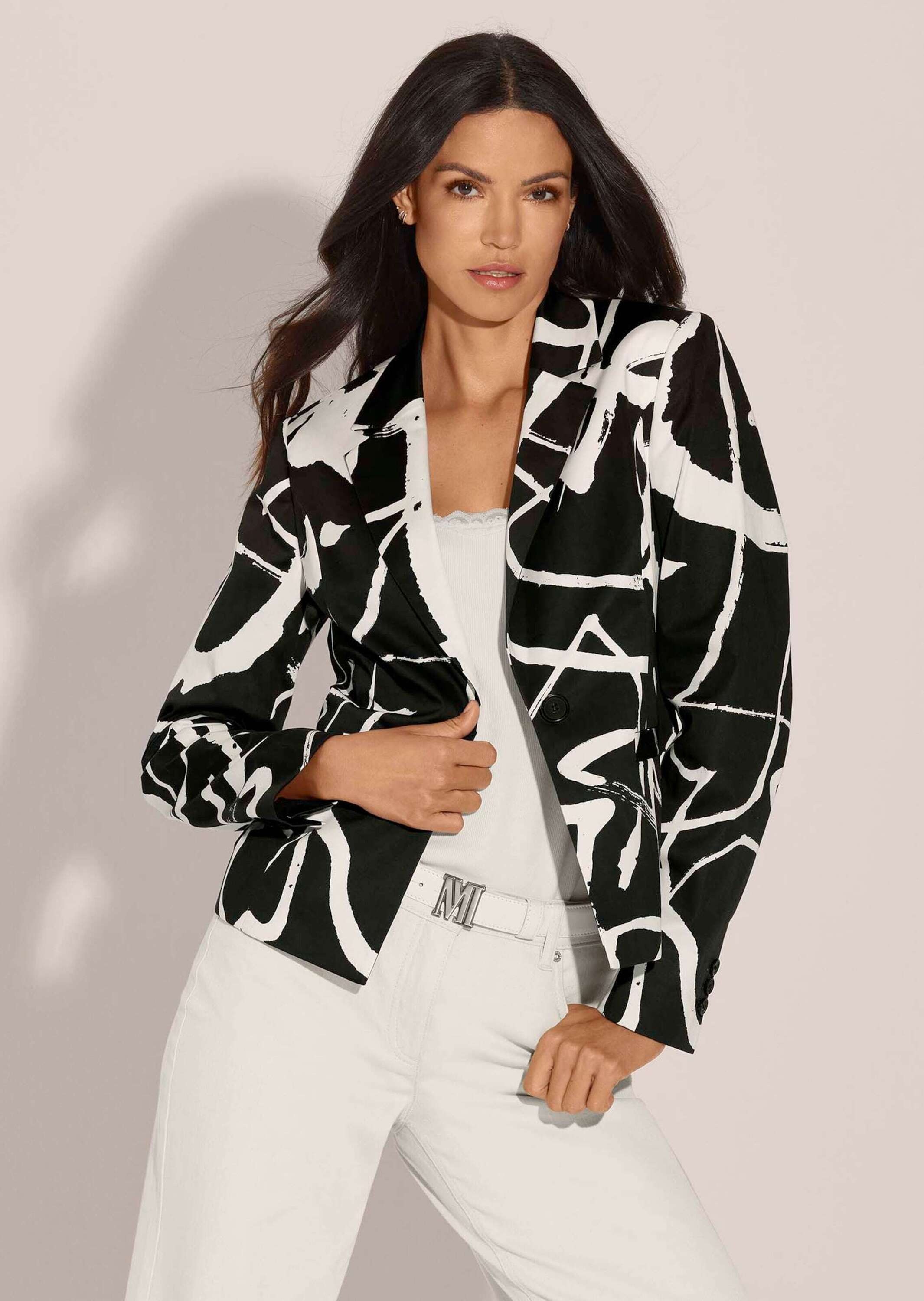 MADELEINE Jackenblazer "Blazer Kurzblazer mit Unikat-Print" günstig online kaufen