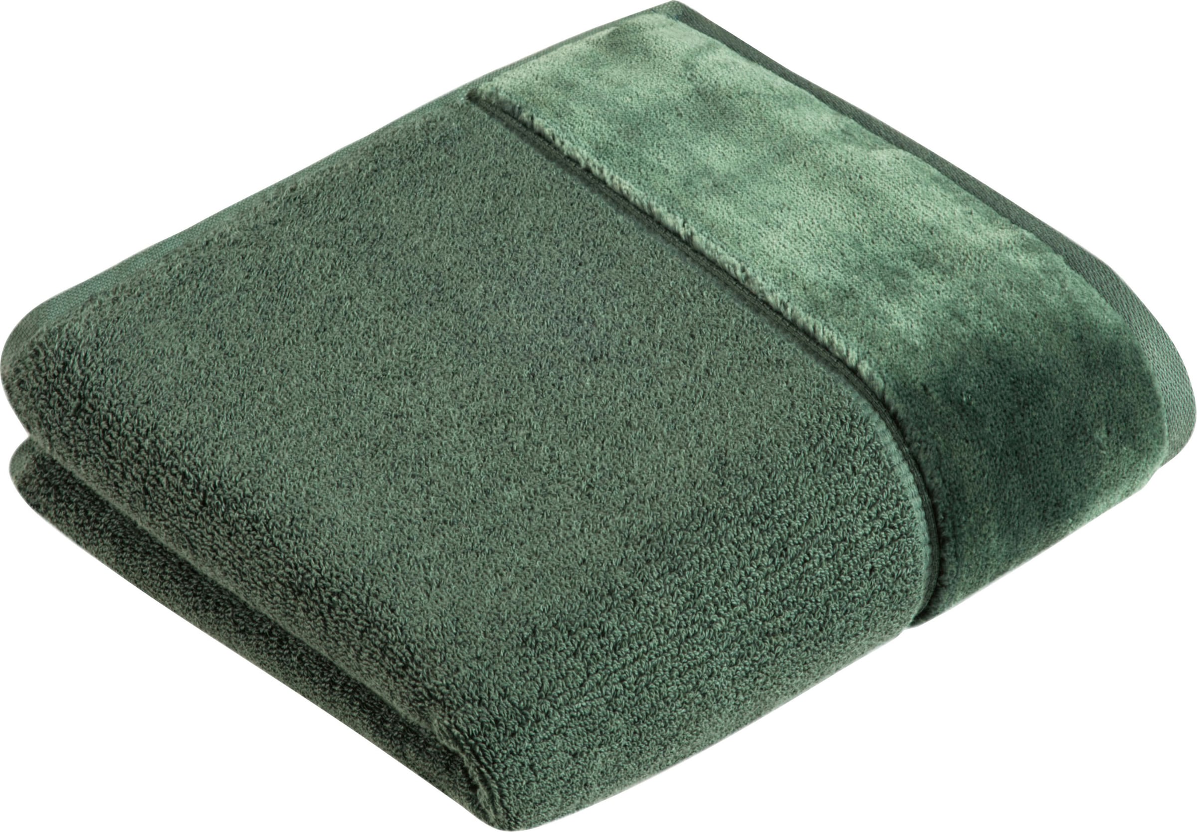 Vossen Handtuch »Pure«, (1 | mit & Baumwolle Rechnung St.), VEGAN, auf BAUR eleganter Veloursbordüre