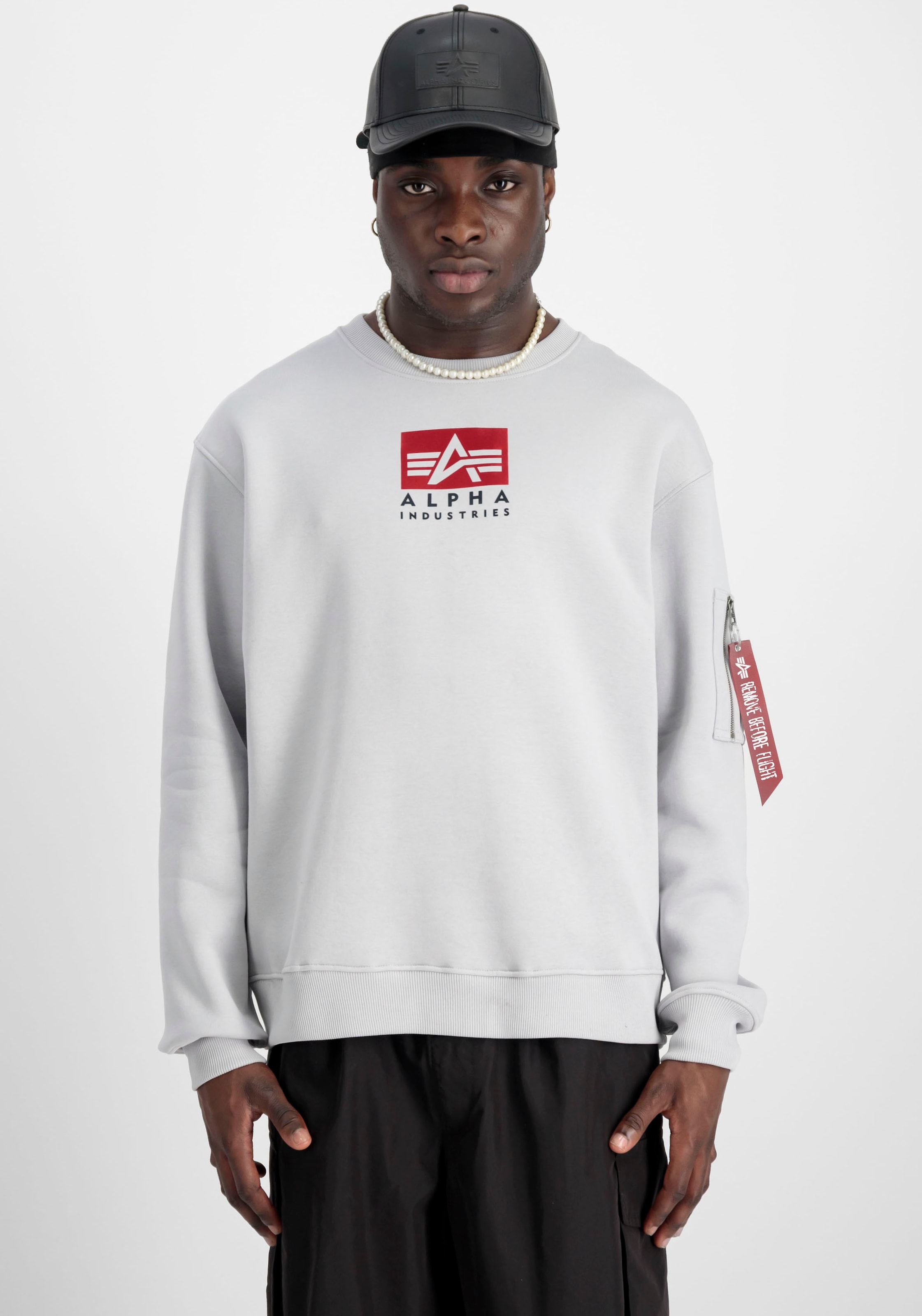 Alpha Industries Sweatshirt "Satin Logo Sweater"