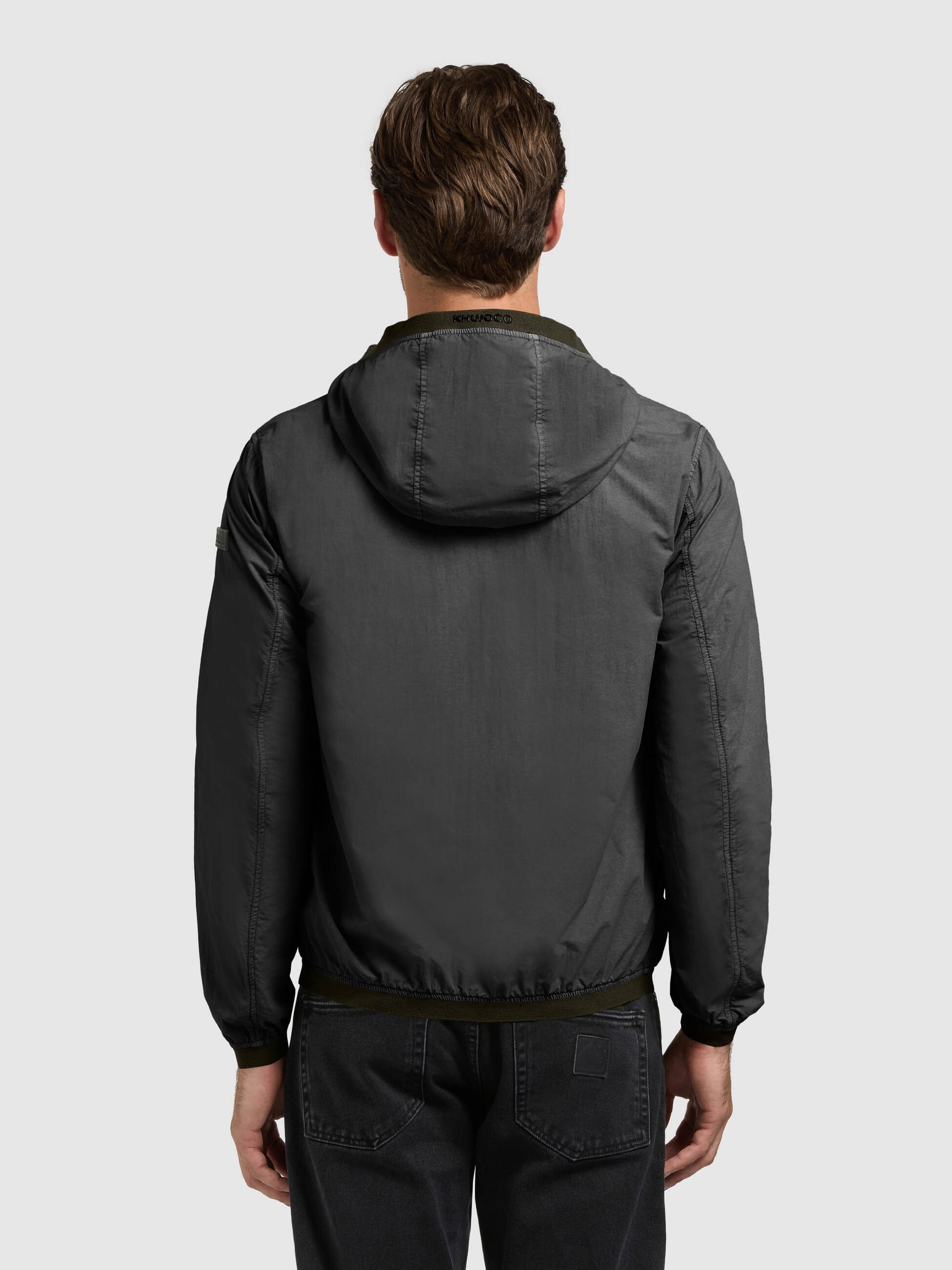 Blouson KHUJO "DERF", Herren, Gr. L, hazy teal grün, Web, 100% Nylon, eingesetzt angesetztes Bündchen, Jacken Blouson 3