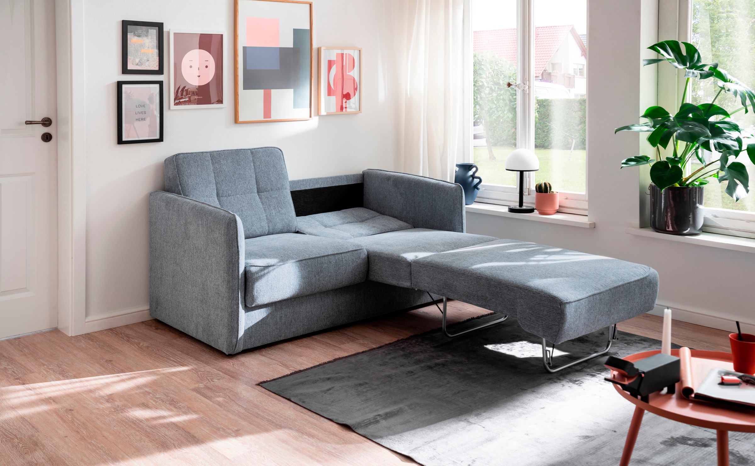 Home affaire Schlafsofa "Milano" zwei einzeln ausziehbare Liegefunktionen günstig online kaufen