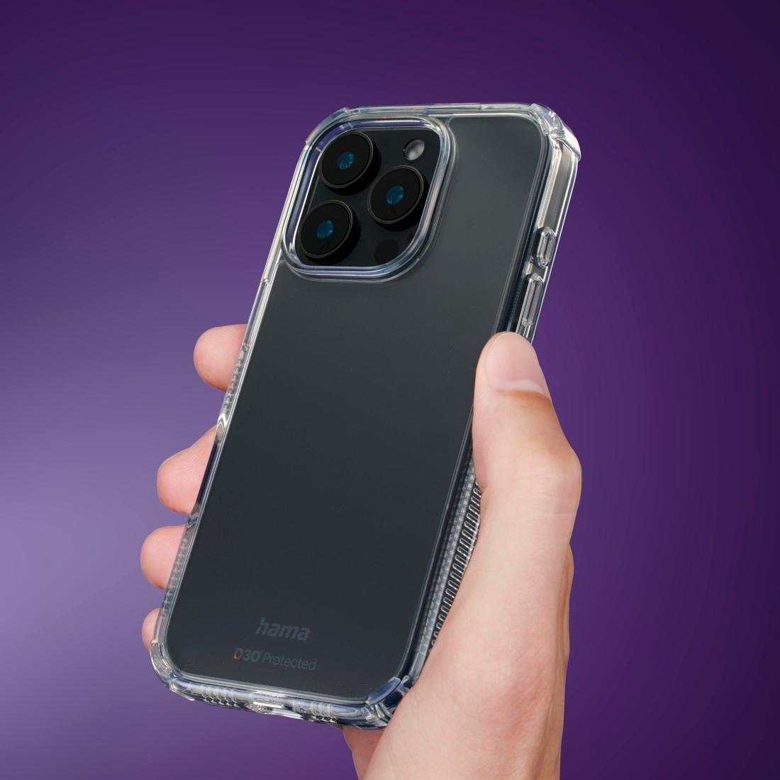 Hama Smartphone-Hülle »Handyhülle „Extreme Protect“ für iPhone 16 Pro Max (stoßfest, D3O)«, iPhone 16 Pro Max, 17,5 cm (6,9 Zoll)