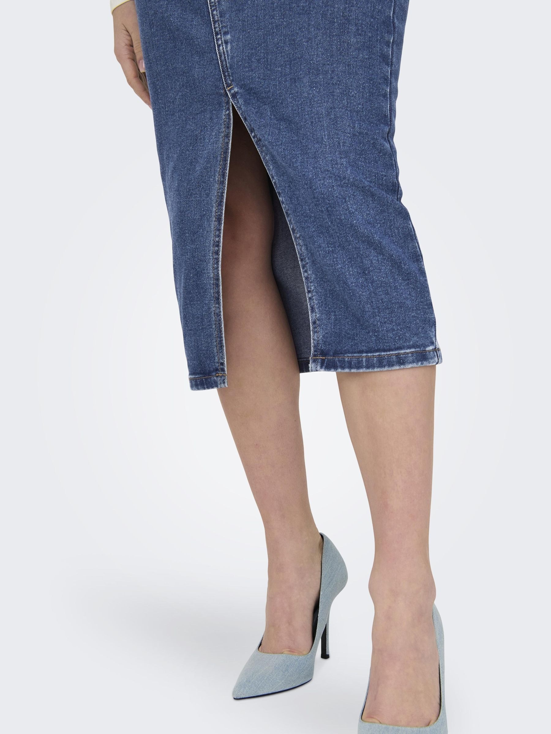 ONLY Jeansrock "ONLSIRI FRONT SLIT SKIRT DNM GUA NOOS" günstig online kaufen