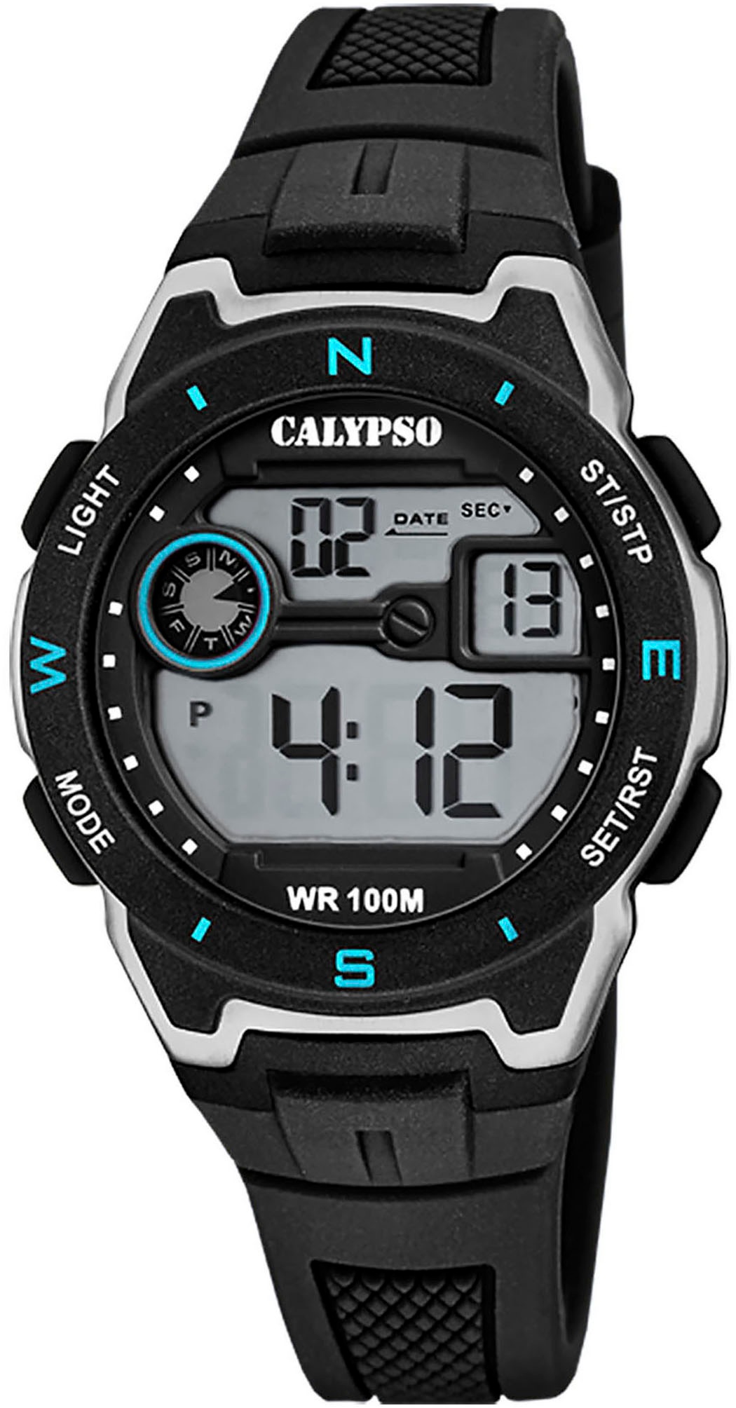 CALYPSO WATCHES "Digital Crush" Kinderuhr, Quarzuhr, Armbanduhr, Junge, digital, Tag, Wochentag, Monat