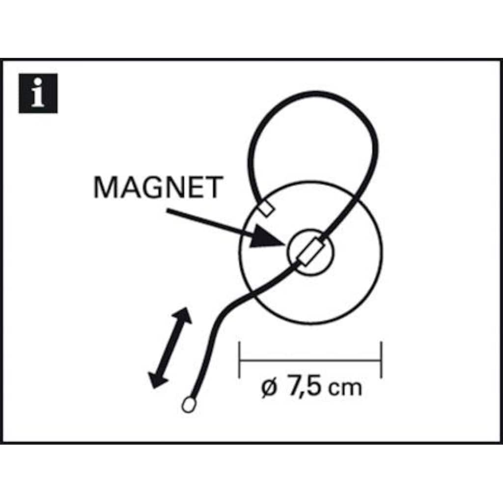 GARDINIA Dekospange »Raffband Kreis«, (1 St.), mit Magnet, Serie Gardinenspangen / Raffspangen