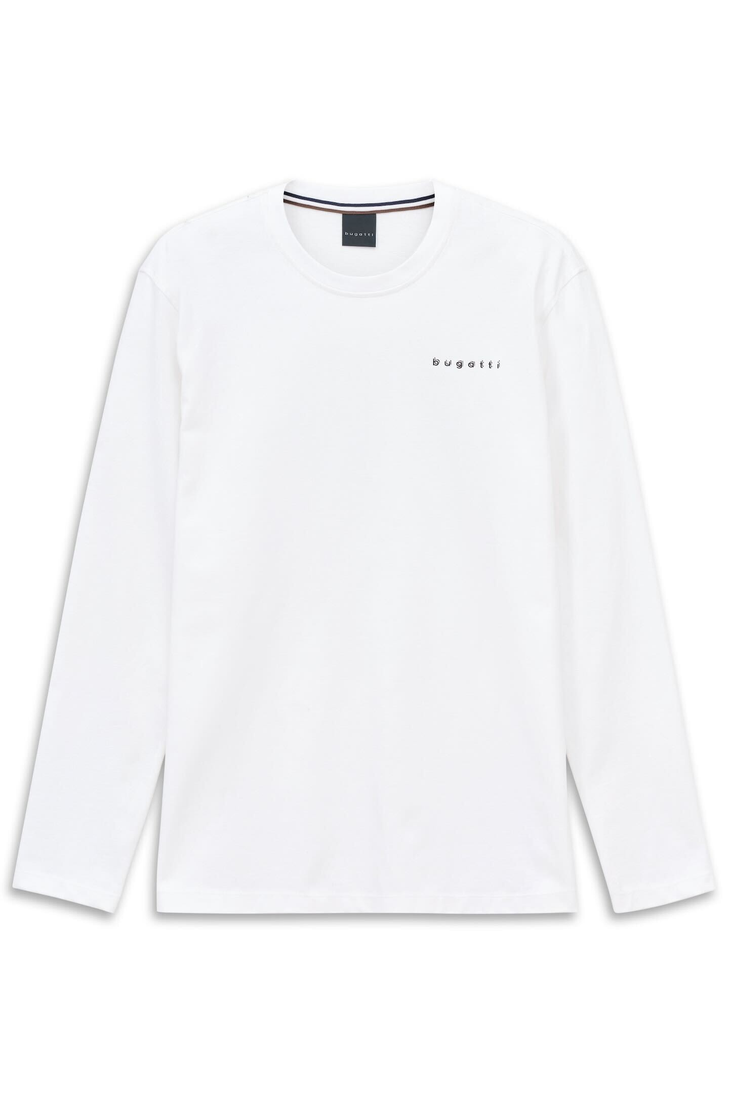 bugatti Langarmshirt "Basic" aus Baumwolle Modern Fit günstig online kaufen