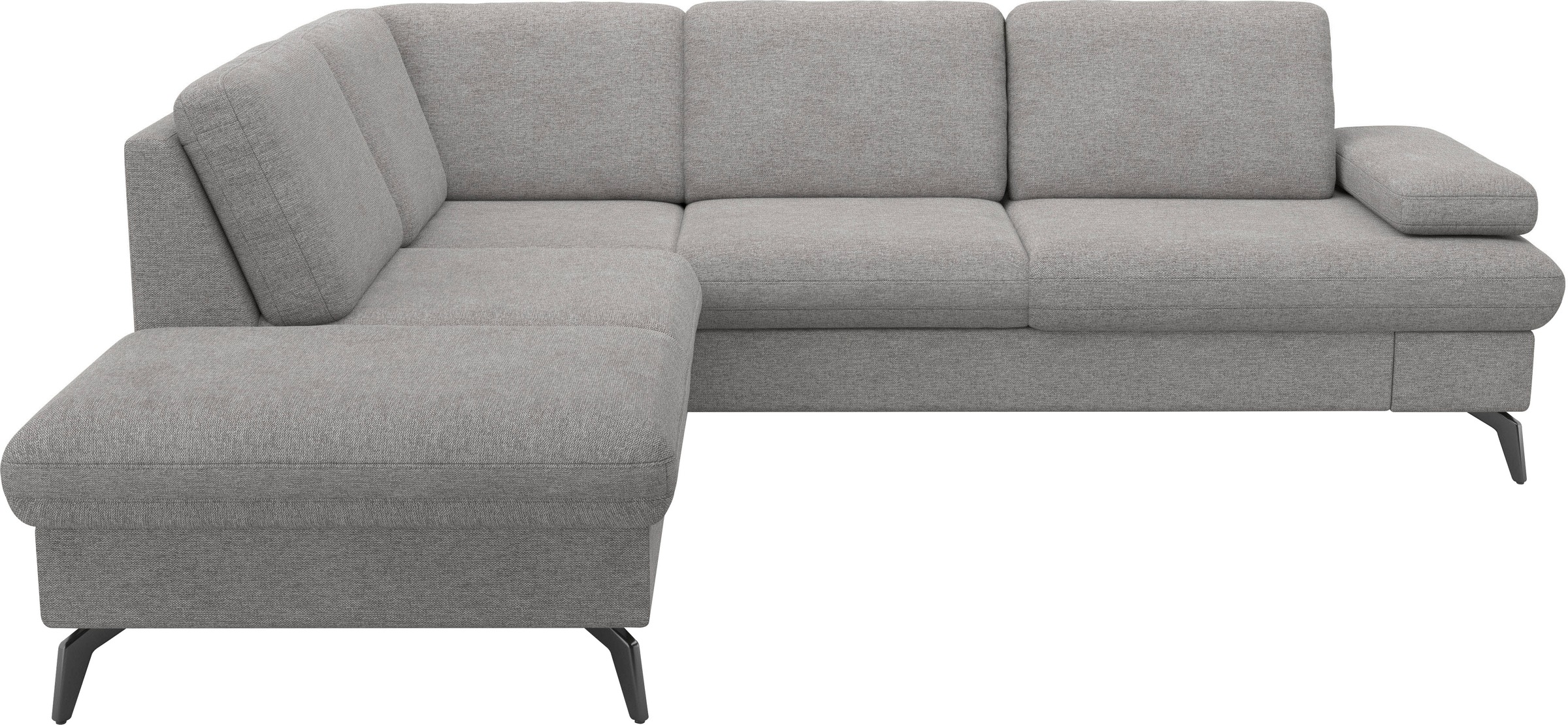 sit&more Ecksofa »Morris Jubi L-Form«, inkl. Armteilfunktion und 1 Zierkissen, wahlweise mit Bettfunktion