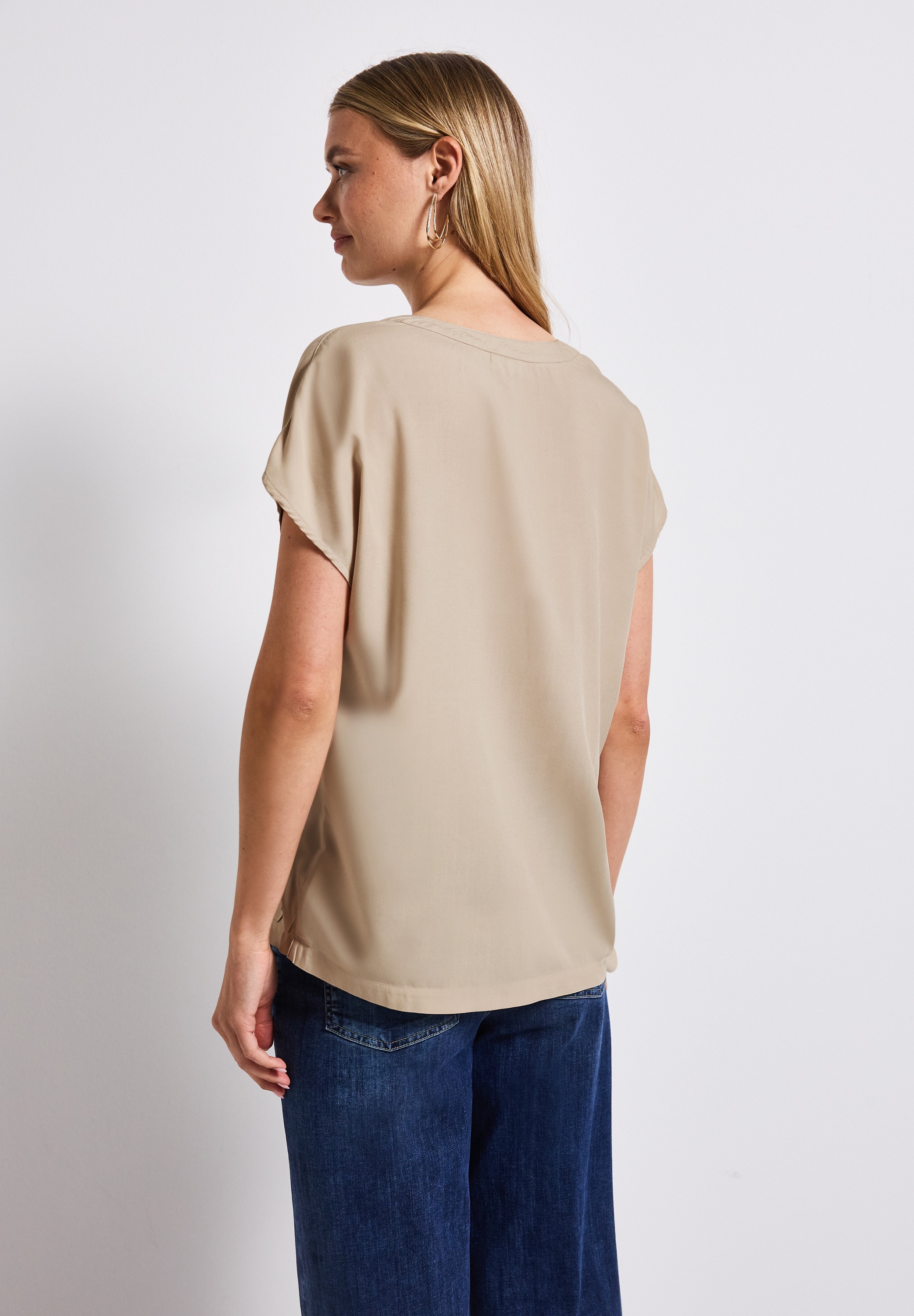STREET ONE Kurzarmbluse, aus softer Viskose günstig online kaufen