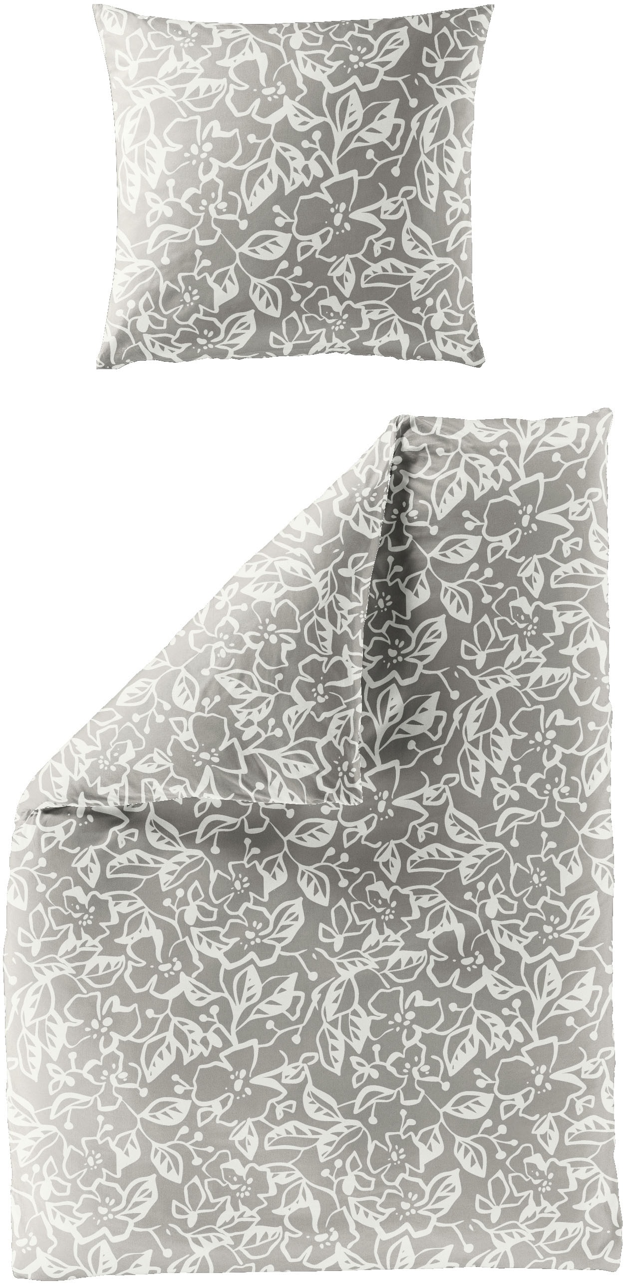 BIERBAUM Bettwäsche "4174" 2 Stk. Mako-Satin, 100 % Baumwolle, pflegeleicht günstig online kaufen