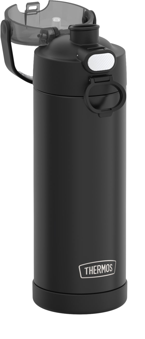 THERMOS Isolierflasche »FUNTAINER Water Bottle, doppelwandiger Edelstahl, spülmaschinenfest«, (1 tlg.), 0,47l, 12h kalt, mit dichschließendem Push Button Lid