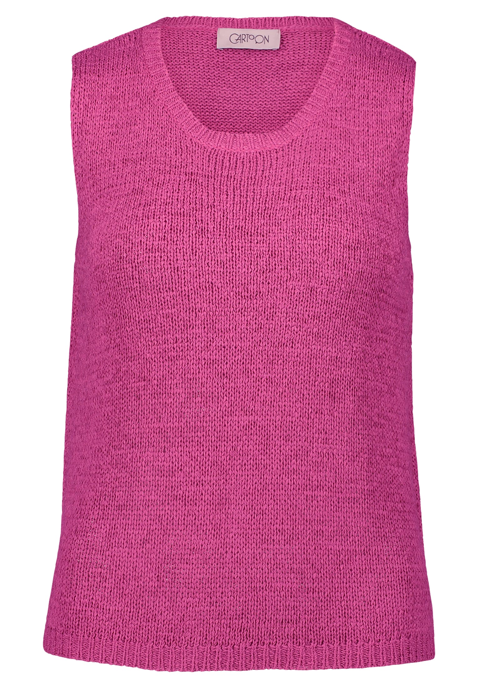 Cartoon Stricktop »Cartoon Strick-Top mit Rundhalsausschnitt«, Rippbündchen