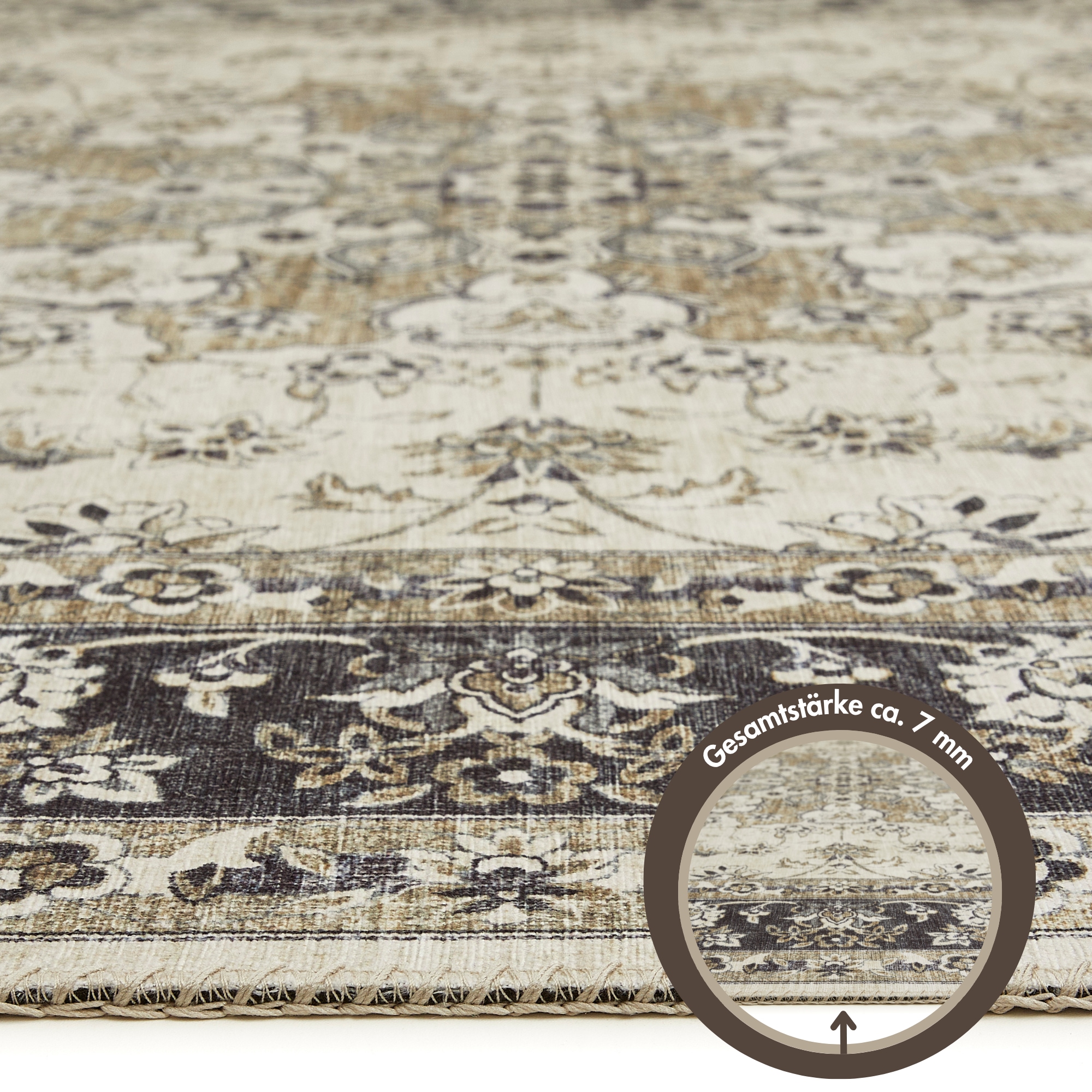 LUXOR living Teppich »Prima 3« rechteckig 7 mm Höhe Kurzflor, Orient-Optik, Vintage Design, auch als Läufer erhältlich