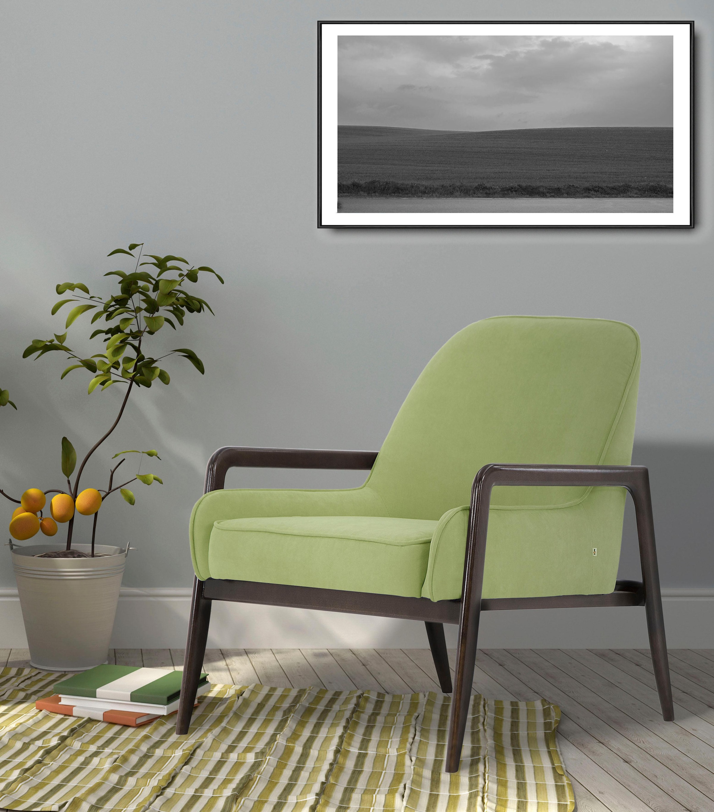 Home affaire Sessel "Braga" wahlweise mit Gestell aus Eiche in dunkel oder günstig online kaufen