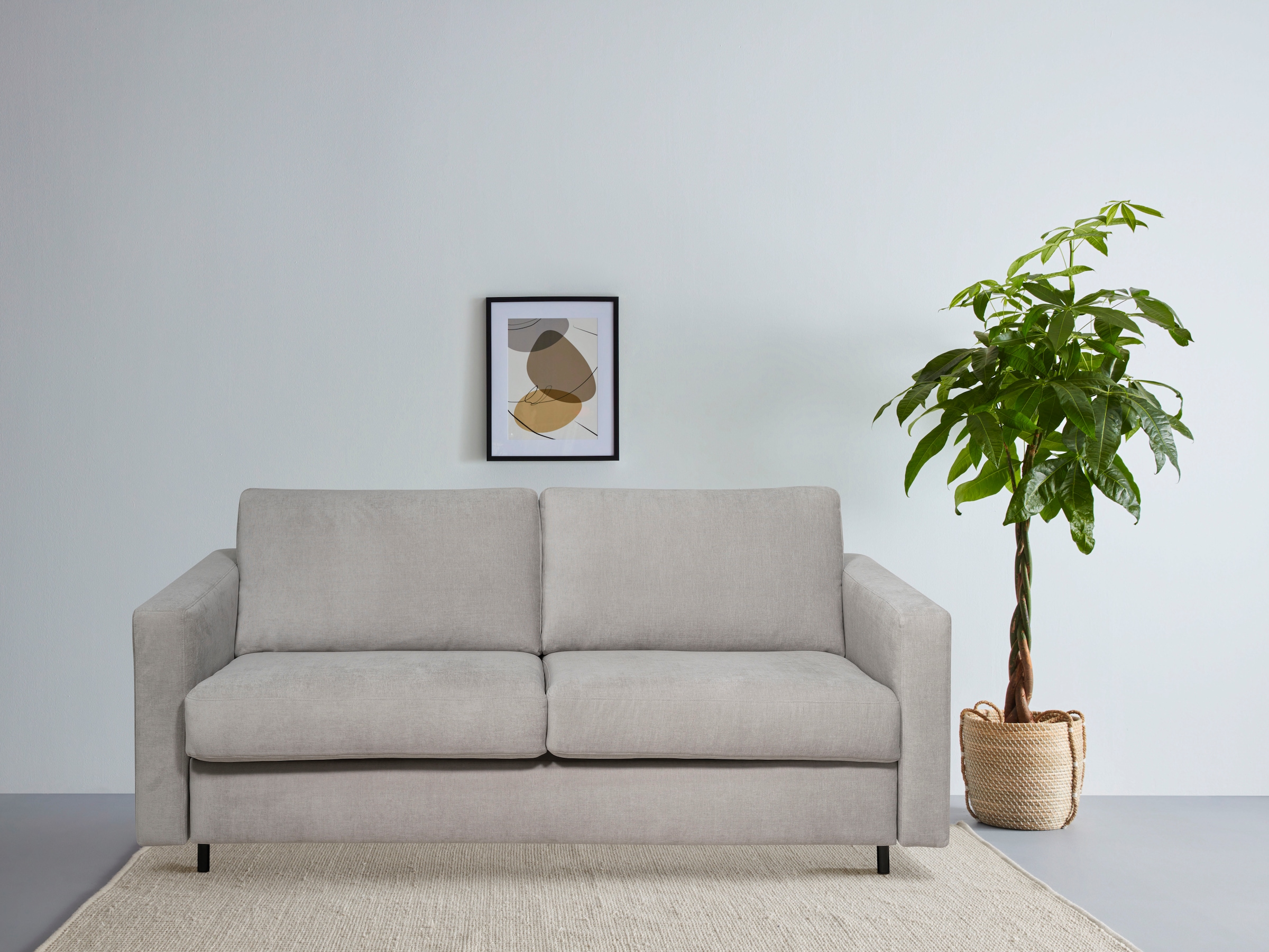 OTTO home Schlafsofa "Virming" Dauerschlaf-Funktion mit Unterfederung und Matratze