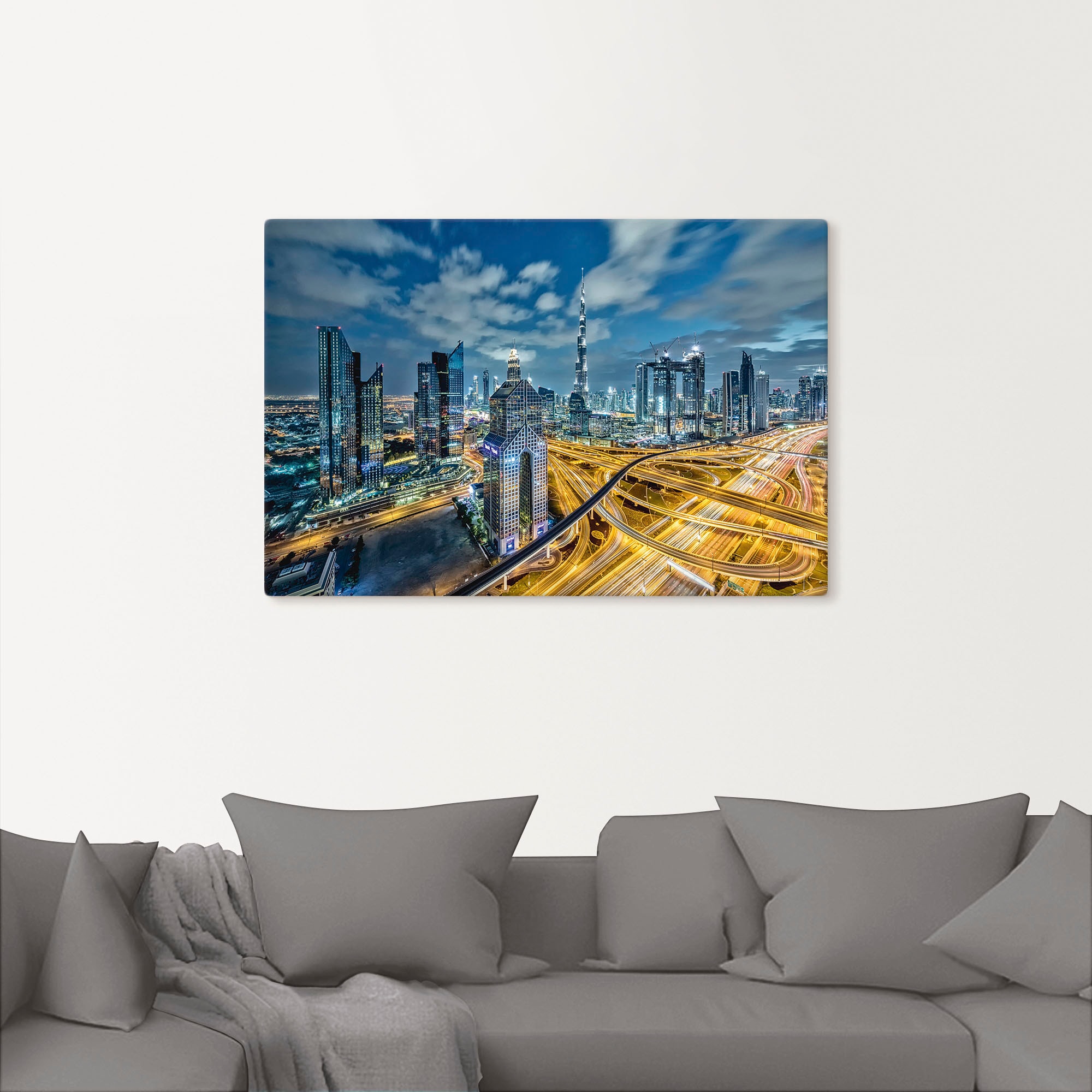 Artland Wandbild »Dubai Leinwandbild, BAUR St.), | Bilder als von III«, kaufen Größen versch. Alubild, (1 Poster oder in Wandaufkleber Asien