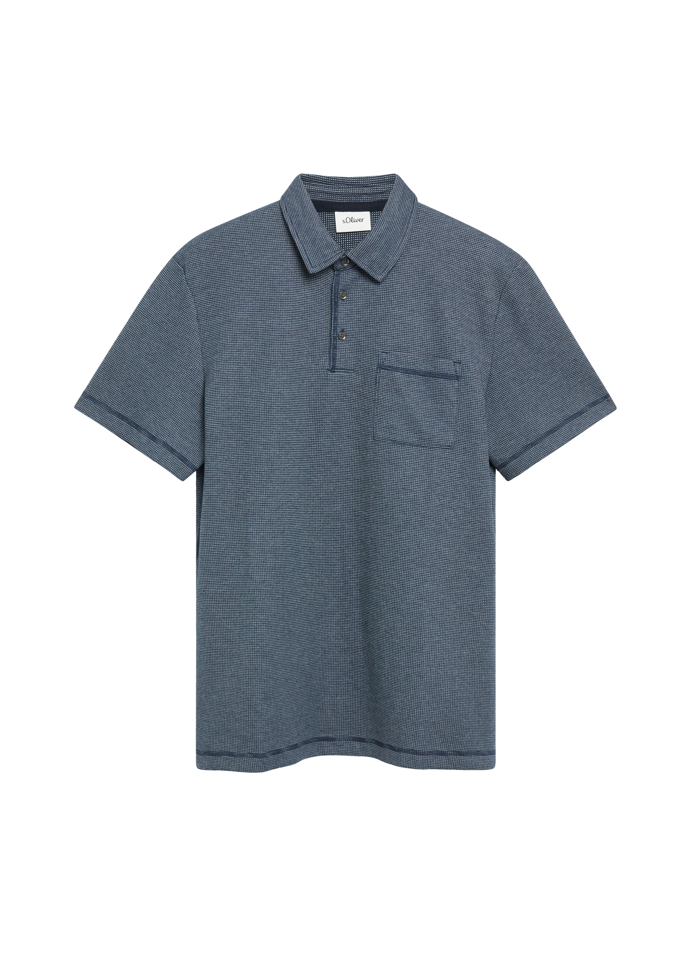 s.Oliver Poloshirt Sommer-Shirt mit Brusttasche
