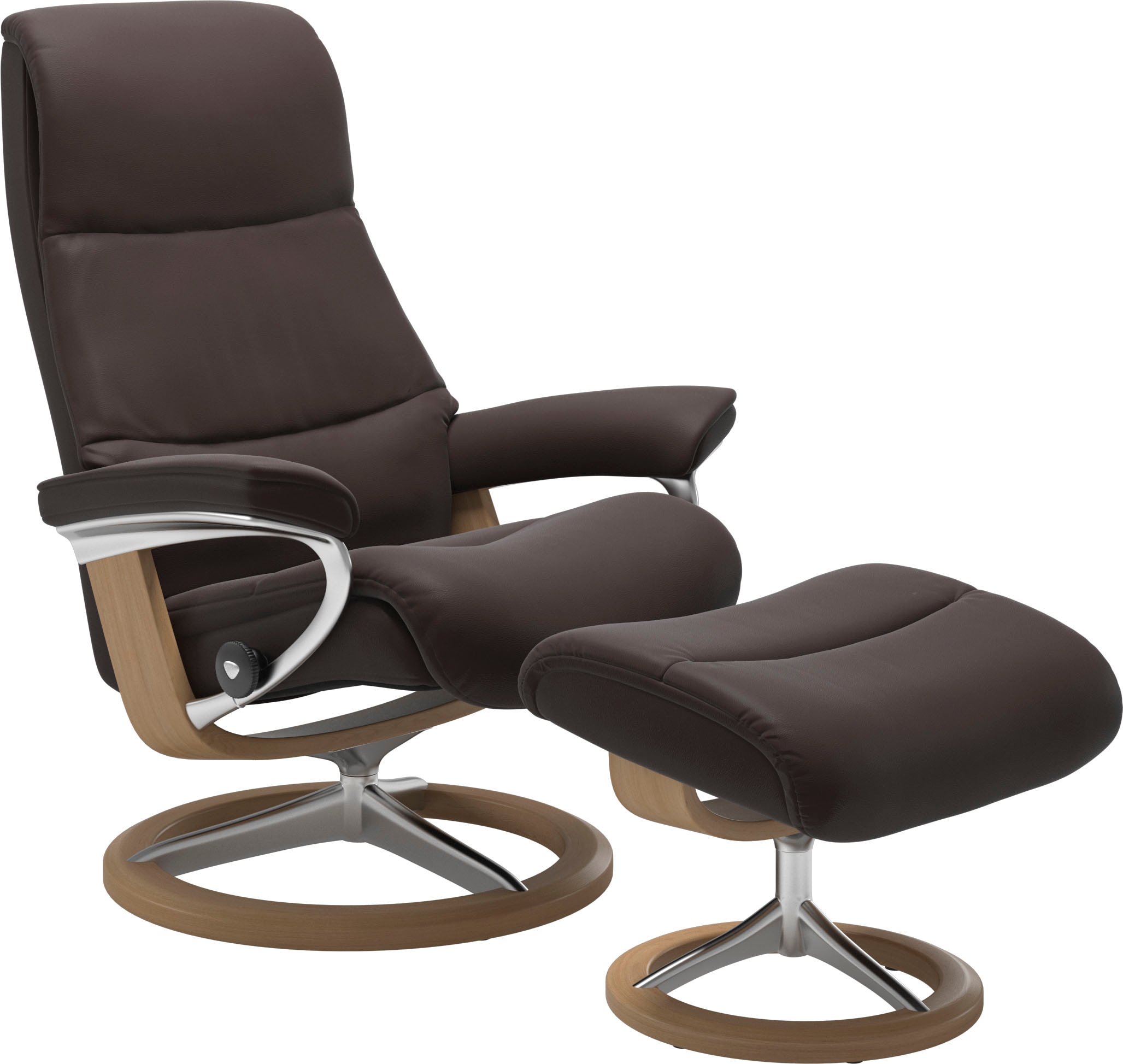 Stressless Relaxsessel "View", (Set, Relaxsessel mit Hocker), mit Signature günstig online kaufen