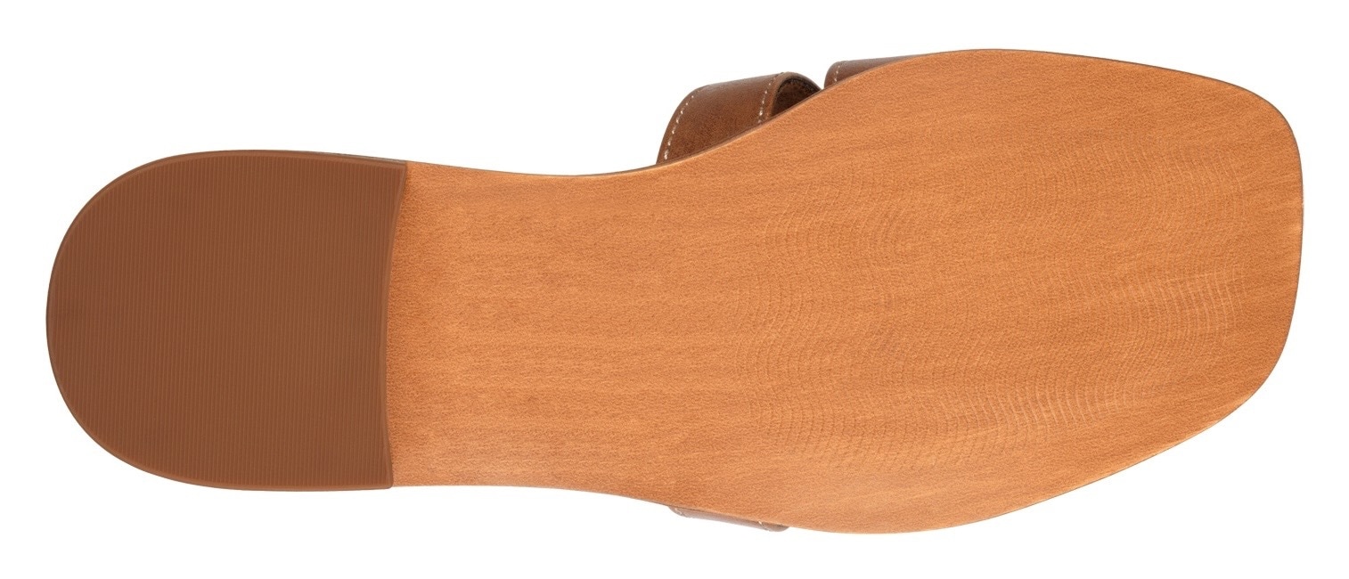 MARCO TOZZI Pantolette, Blockabsatz, Sommerschuh mit Logodrucken