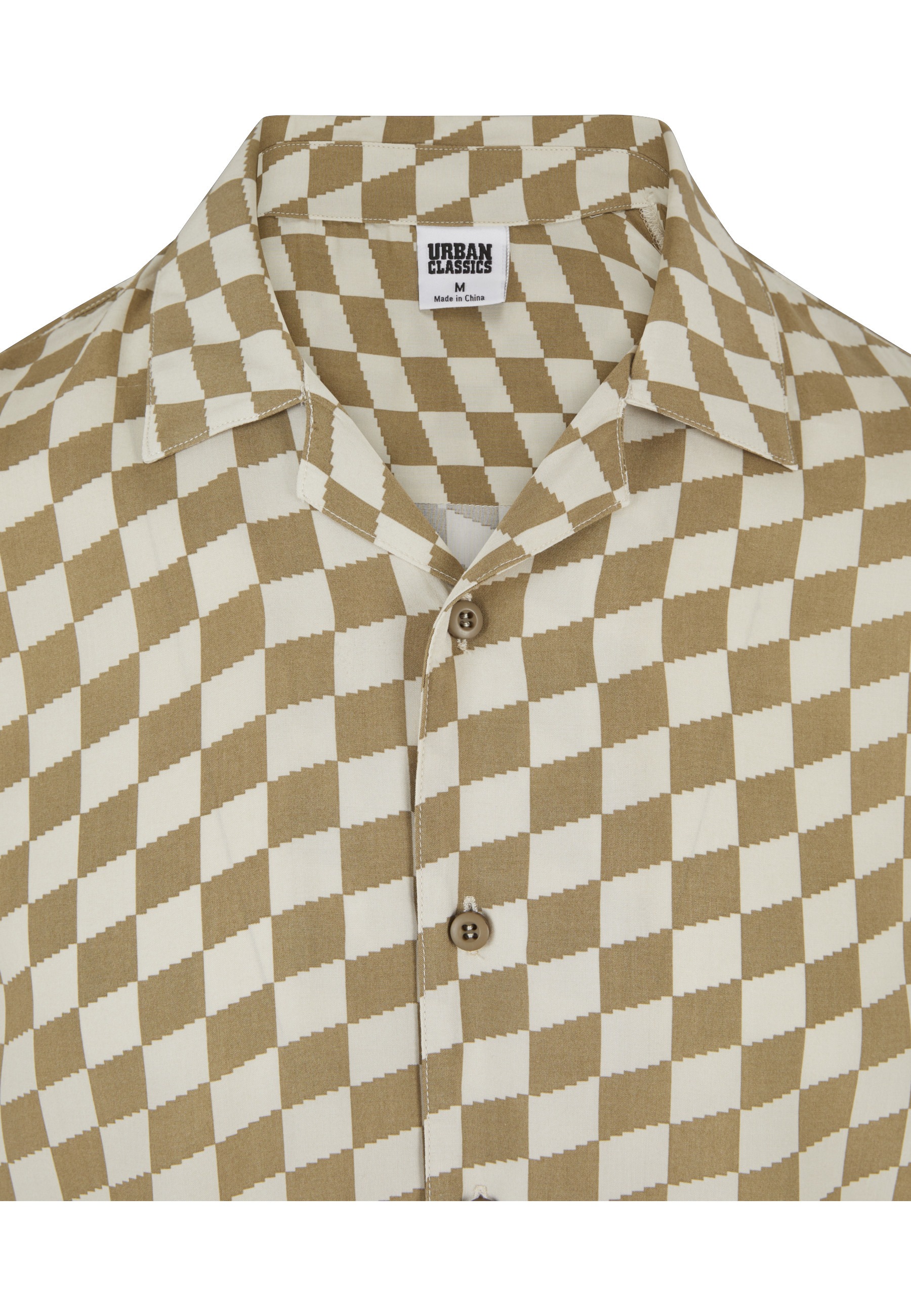 URBAN CLASSICS Kurzarmhemd »Urban Classics Herren Viscose AOP Resort Shirt« 1 Stk.