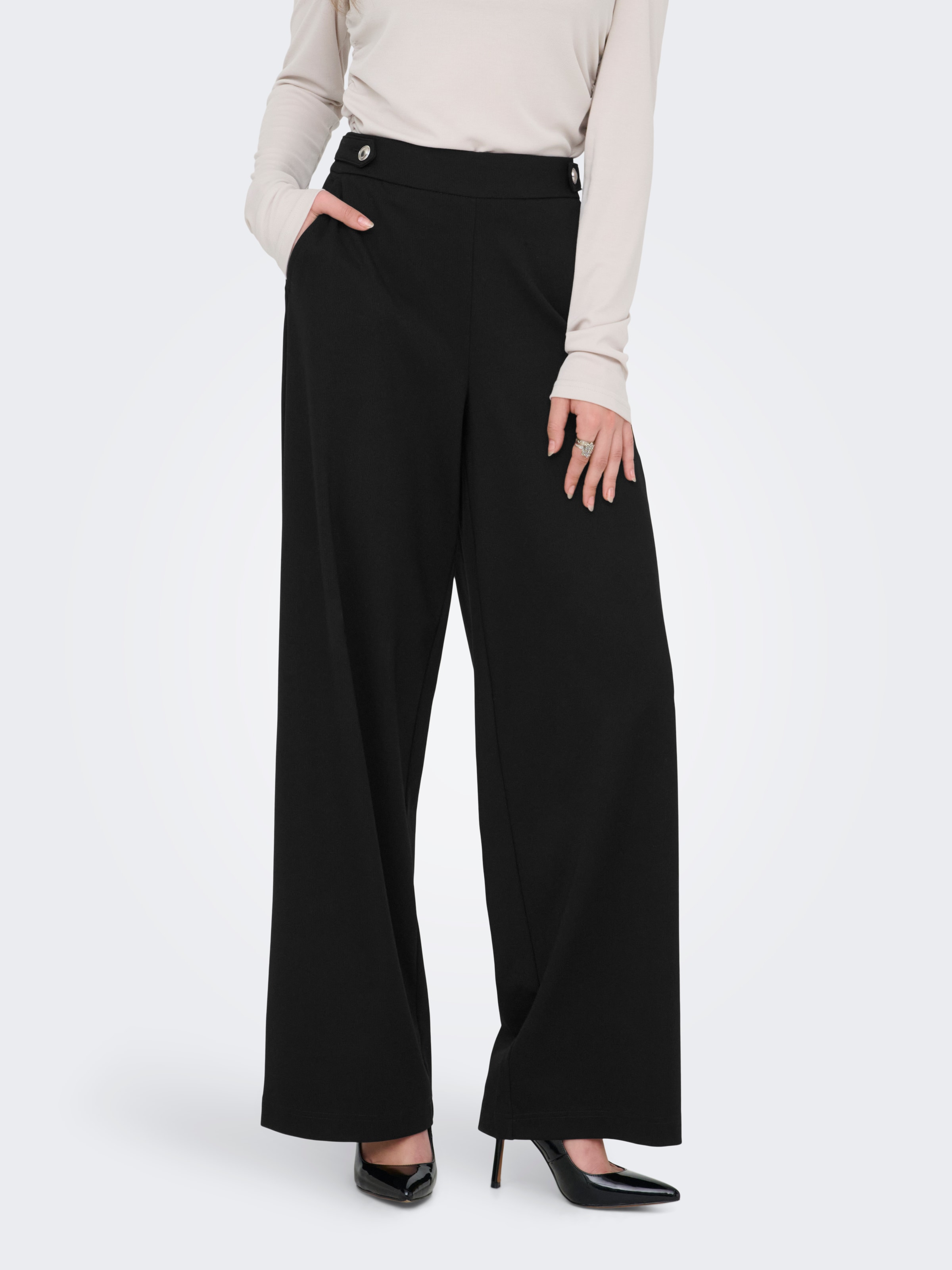 ONLY Stoffhose »ONLEVALY-LIKA LIFE HW WIDE PANT TLR«