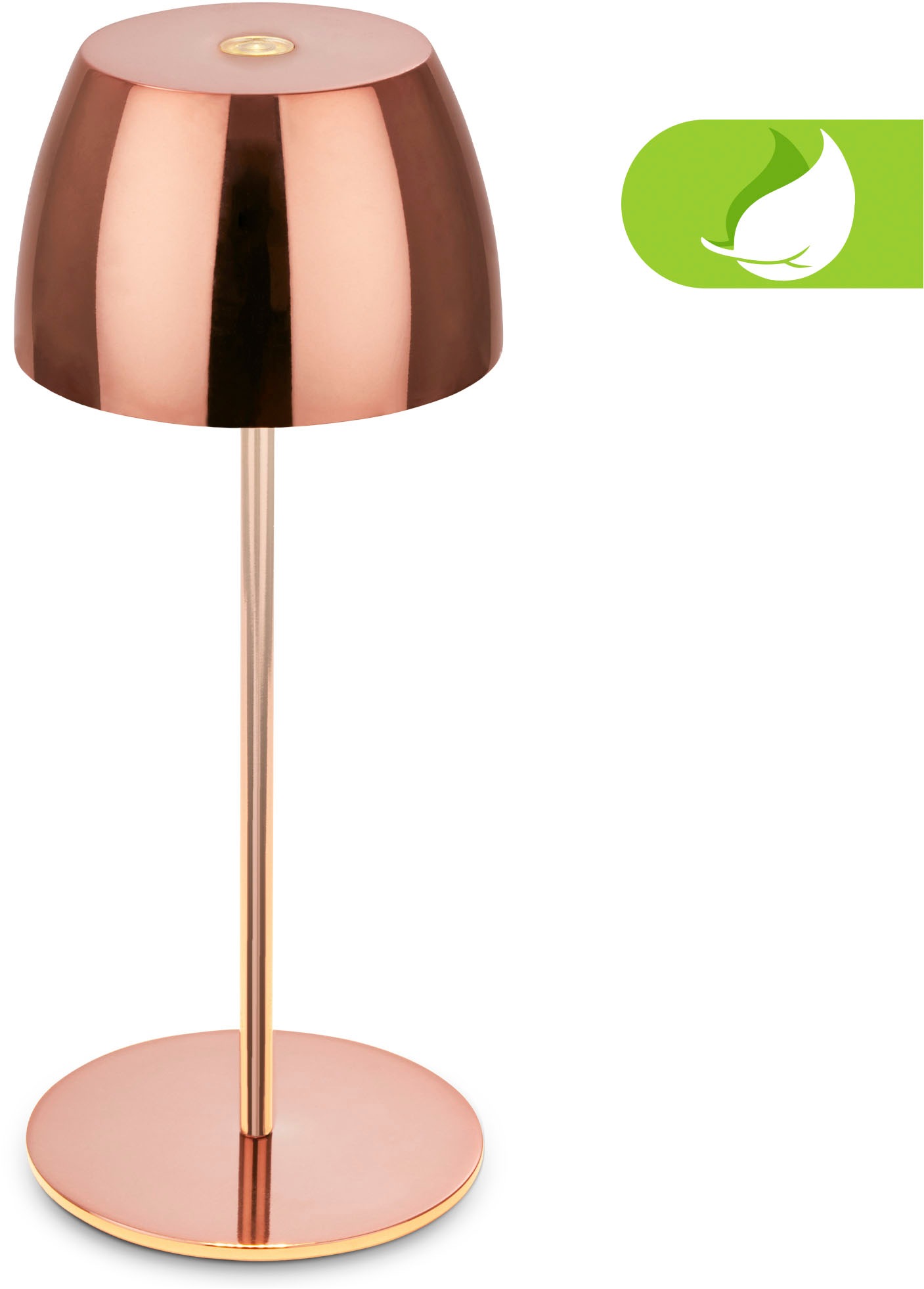 LED Außen-Tischleuchte "Serina Mini", 1, Ø 8cm H: 20cm, rosa, BRILONER LEUCHTEN, Leuchten, Akku Tischlampe, kabellos, IP44, Wohnzimmer, Schlafzimmer,