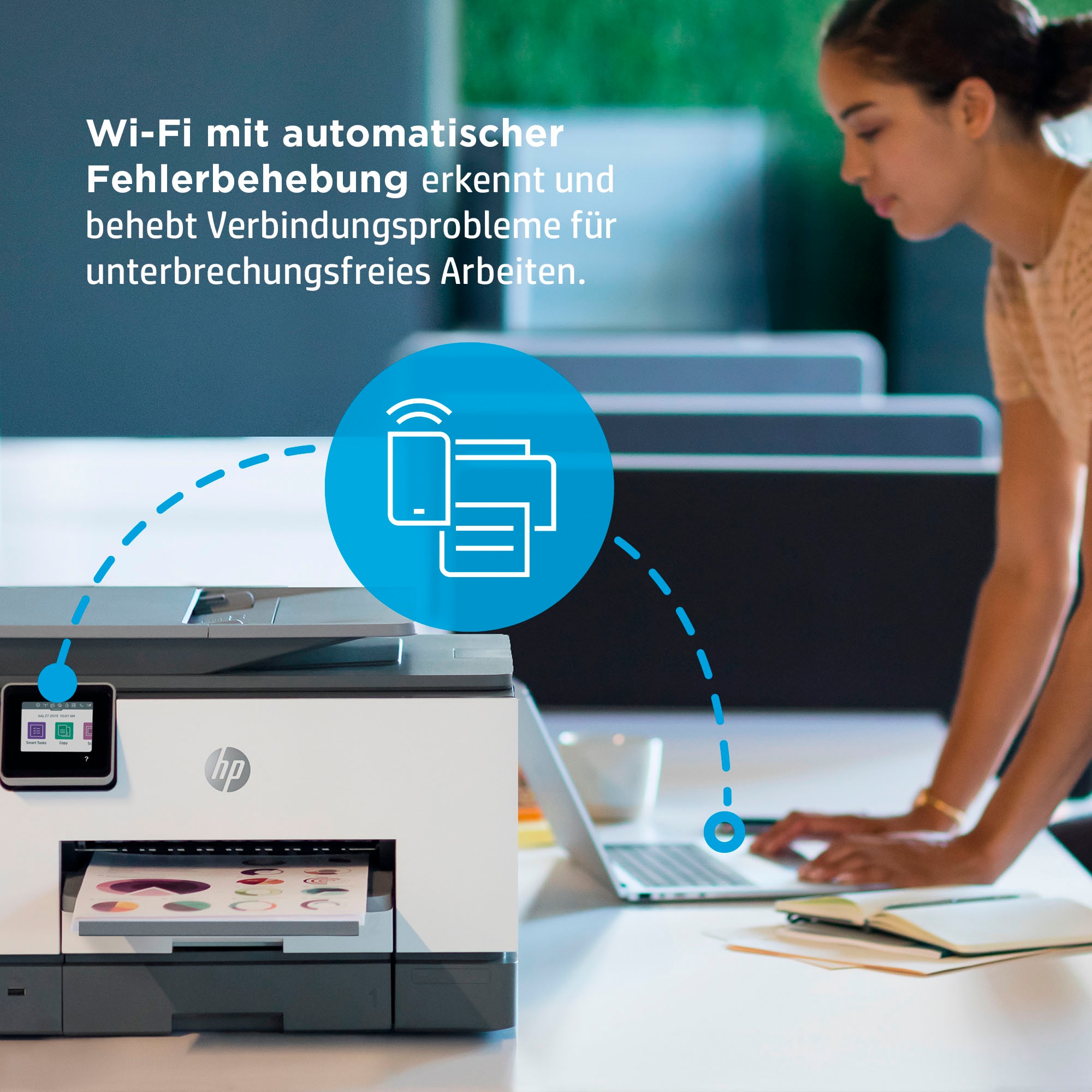 | 9022e Instant BAUR Ink A4 »OfficeJet Multifunktionsdrucker kompatibel HP+ AiO Pro color«, HP